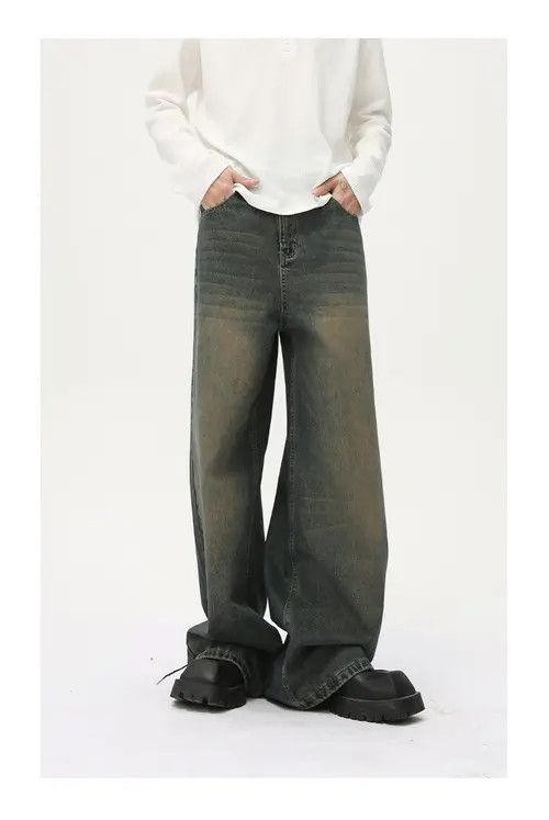 Japanese Brand × Jean Pants Japanese retro distressed retro casual versatile jeans Size US 32 / EU 48 - 2 Thumbnail