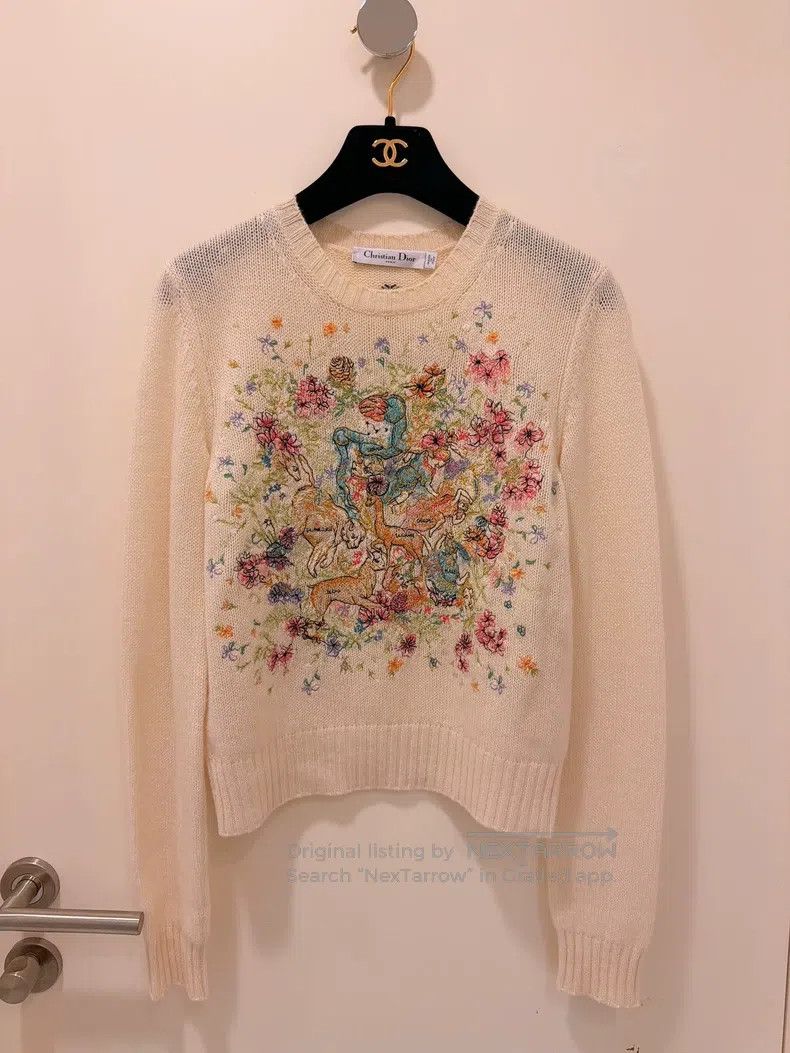 Dior Dior Constellation Series Colourful Embroidered Cashmere S Size XS / US 0-2 / IT 36-38 - 1 Thumbnail