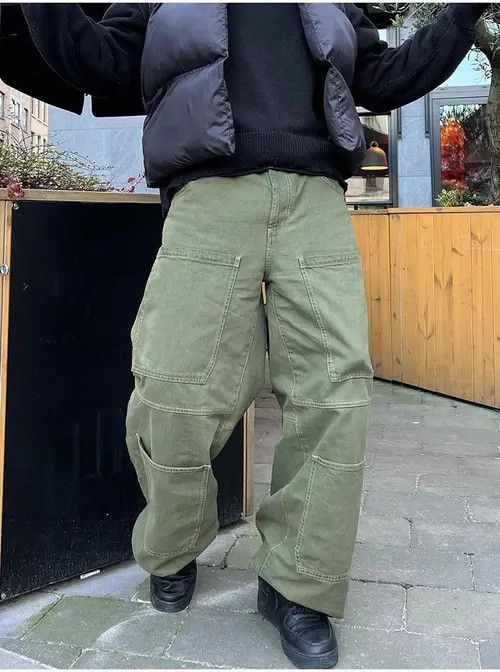 VIBE Solid baggy jeans wide legs hip-hop street style Y2k Size US 34 / EU 50 - 1 Thumbnail
