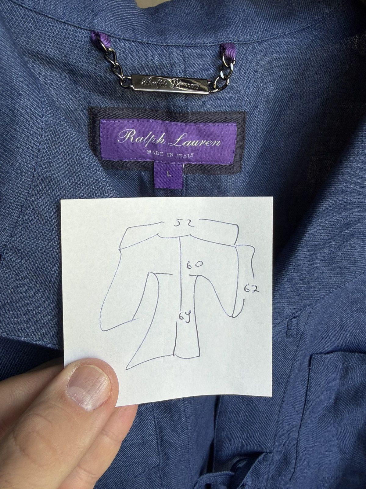 Ralph Lauren Purple Label Ralph Lauren Purple Label Linen Toggle Jacket Asher Slub Size US L / EU 52-54 / 3 - 9 Thumbnail