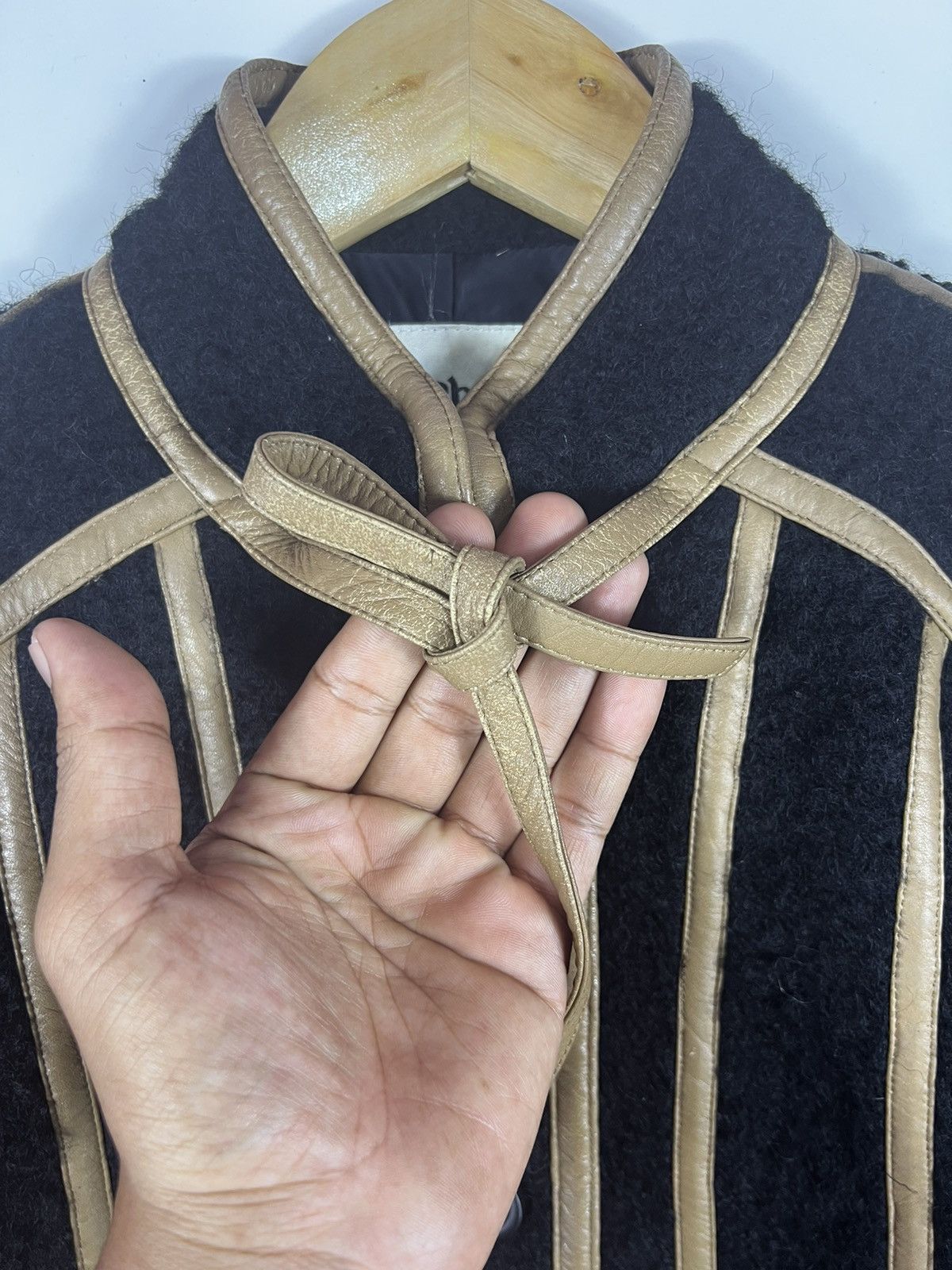 Japanese Brand 🔥PARIENNE TOKYO AN CO. Leather piping line gothic style Size S / US 4 / IT 40 - 6 Thumbnail