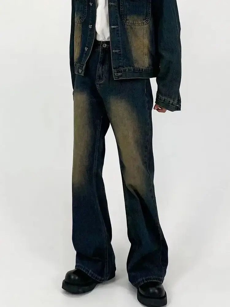 Japanese Brand × Jean Retro loose casual micro flared jeans Size US 32 / EU 48 - 3 Thumbnail