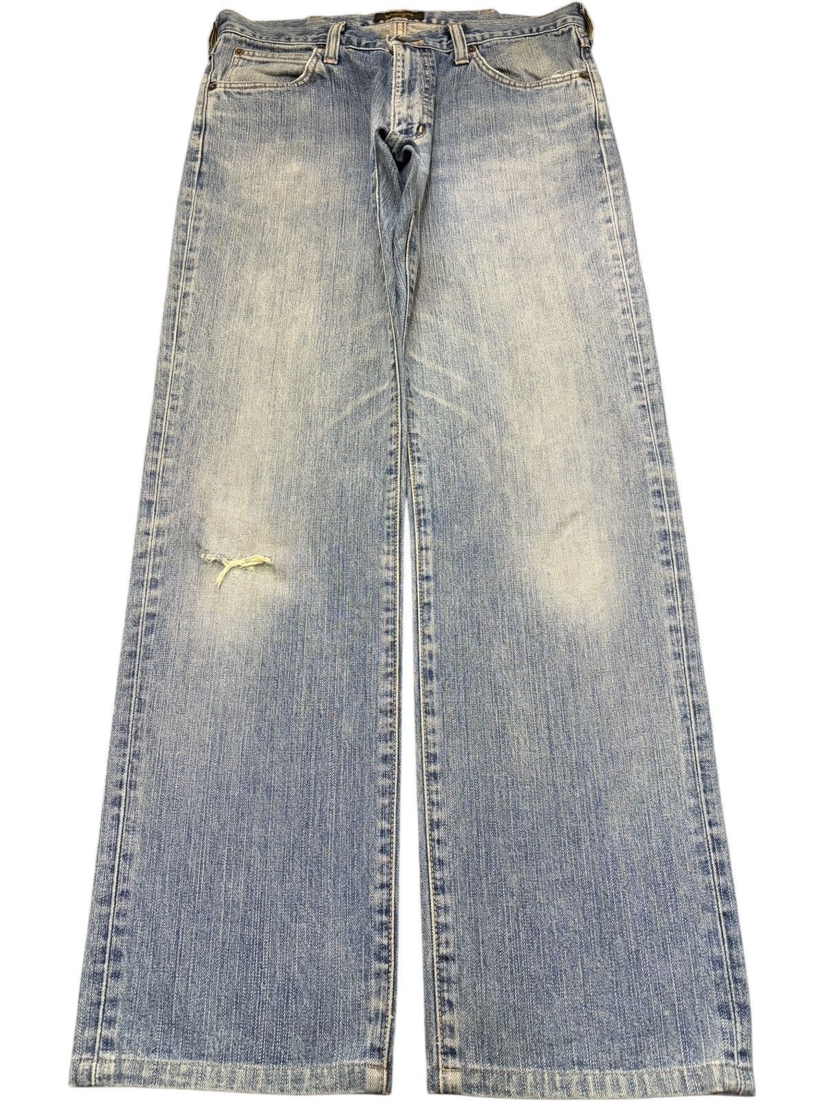 Wrangler Vintage Wrangler Faded Wash Distressed Loose Jeans Size US 33 - 1 Thumbnail