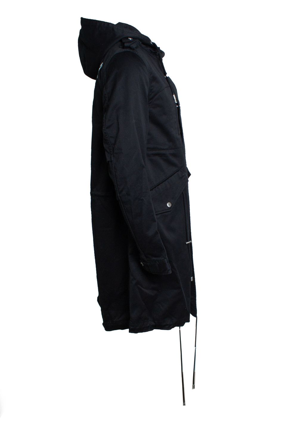 Balmain Balmain, Black cotton hooded parka Size US M / EU 48-50 / 2 - 4 Thumbnail