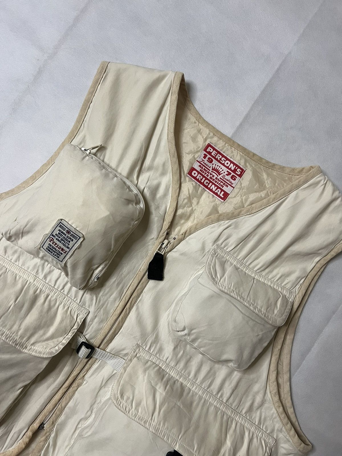 PERSON'S Vintage Embroidered Person's Multi Pocket Fishing Vest Size US L / EU 52-54 / 3 - 6 Thumbnail