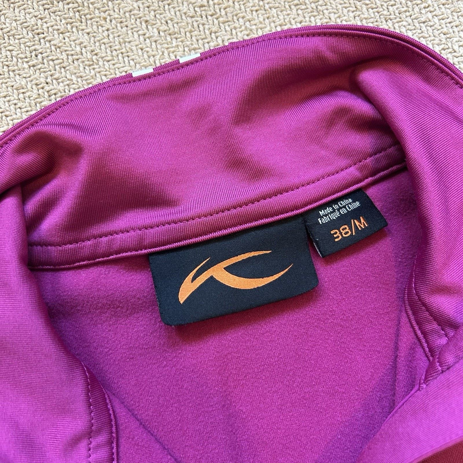 KJUS Quarter Zip Athletic Performance Hot Pink Track Jacket Size M / US 6-8 / IT 42-44 - 3 Thumbnail