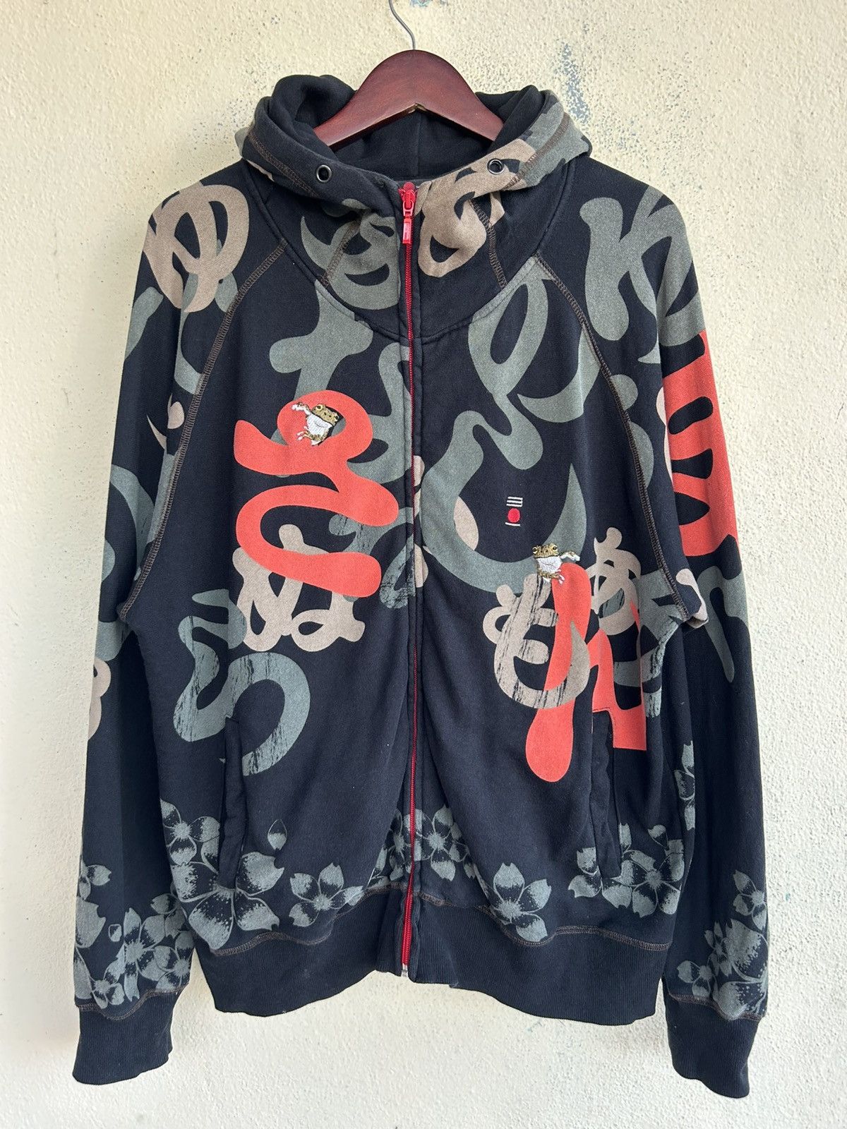 Japanese Brand Sanmaruichi Co Ltd Japanese Hiragana Style Graphic Hoodie Size US L / EU 52-54 / 3 - 1 Thumbnail