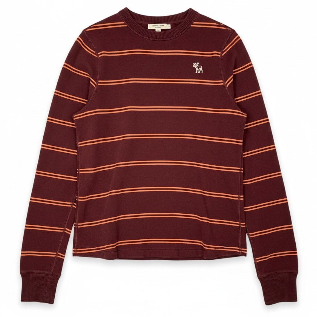 Abercrombie Fitch LS Shirt Men's XL Muscle Striped Y2K Vtg
