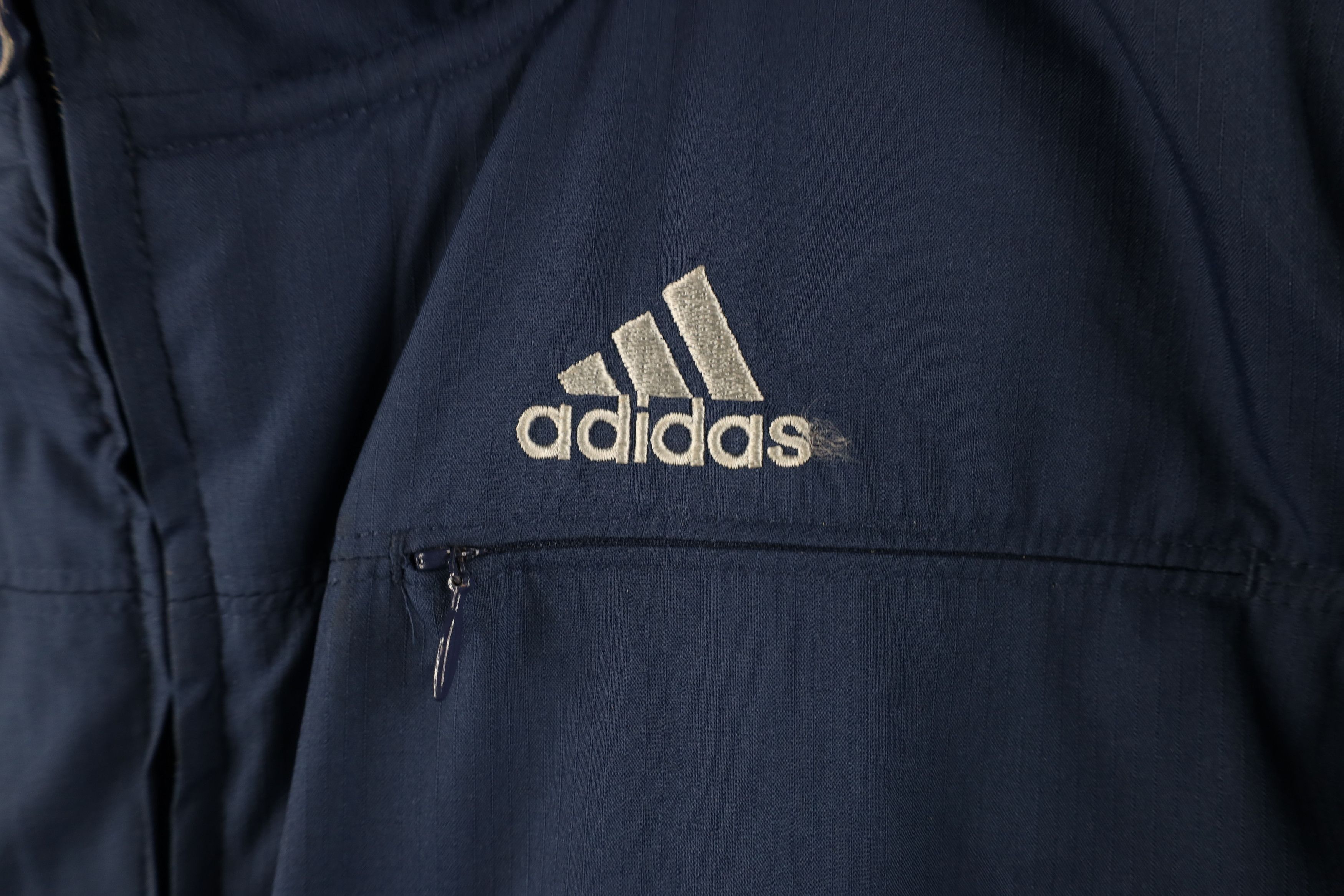 Adidas × Vintage Vintage Y2K 2003 Adidas Striped Reversible Hooded Jacket Size L / US 10 / IT 46 - 4 Thumbnail