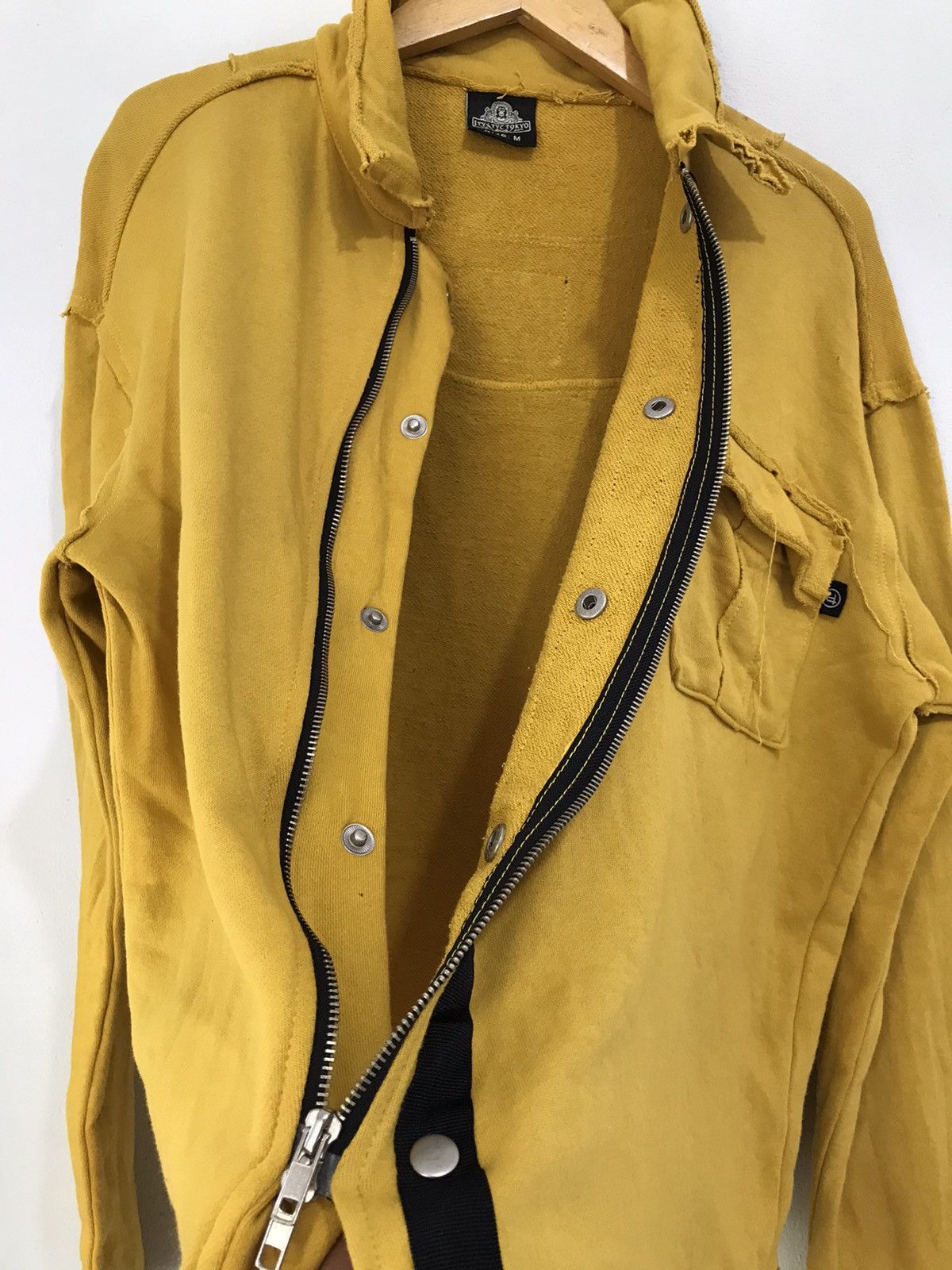 Japanese Brand Vintage Asymmetrical Zip distressed jacket Tokyo New york Size US M / EU 48-50 / 2 - 5 Thumbnail