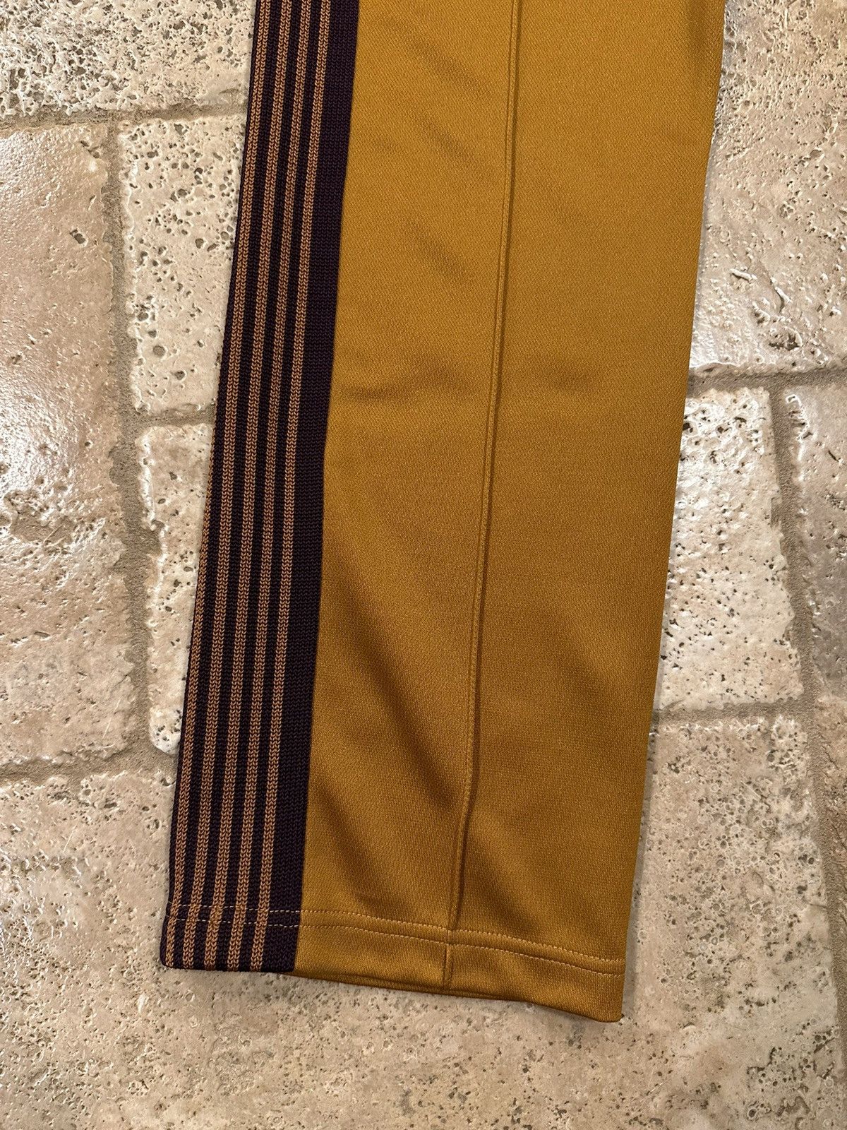 Needles Needles Yellow Gold / Purple Poly Smooth Narrow Track Pants Size US 32 / EU 48 - 5 Thumbnail