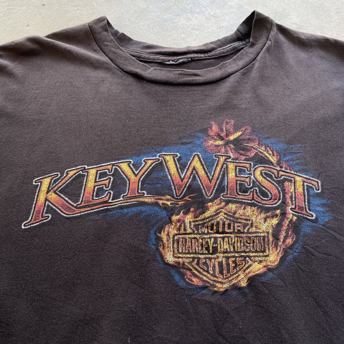 Harley Davidson Vintage 2010 Harley Davidson Key West Peterson Florida Tee Size US XL / EU 56 / 4 - 4 Thumbnail