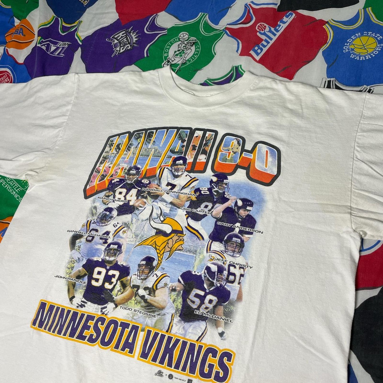NFL × Vintage VTG 1998 NFL Minnesota Vikings T-Shirt Mens Sz XL T-Shirt Size US XL / EU 56 / 4 - 4 Thumbnail