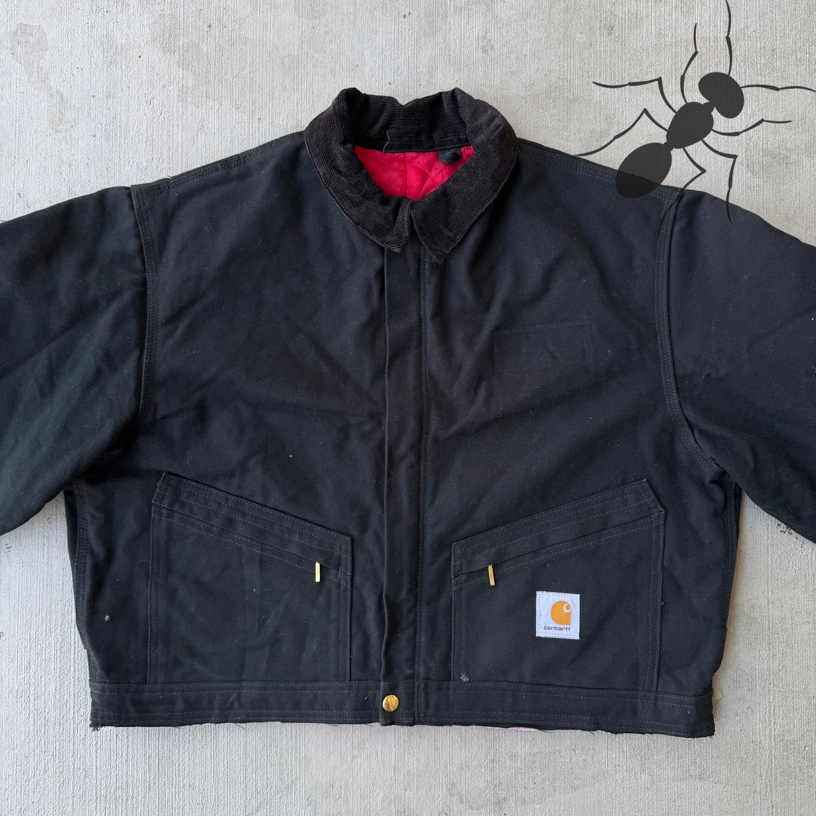 Carhartt × Vintage Carhartt black cropped Detroit style work wear jacket Size US L / EU 52-54 / 3 - 2 Thumbnail