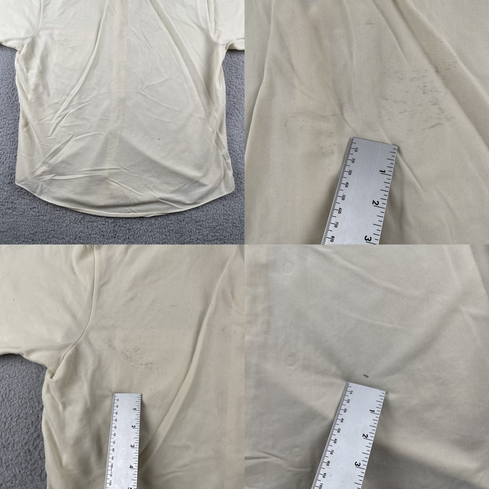 Vintage VINTAGE Montgomery Ward Button-Up Shirt Large Yellow Nylon Pocket Shirt Mens Short Sleeve Button-Up Size US L / EU 52-54 / 3 - 9 Thumbnail