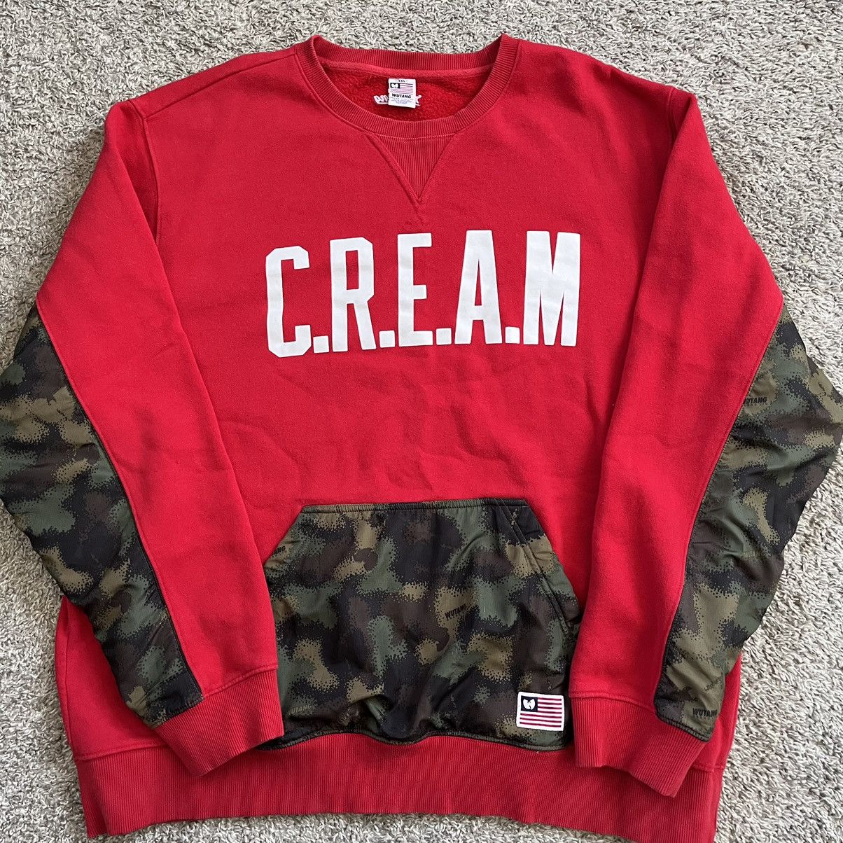 Wu-Tang Clan 🔴Wu-Tang Sweater Size 3XL CREAM Red Crewneck Raekwon WuWear Size US XXL / EU 58 / 5 - 1 Thumbnail