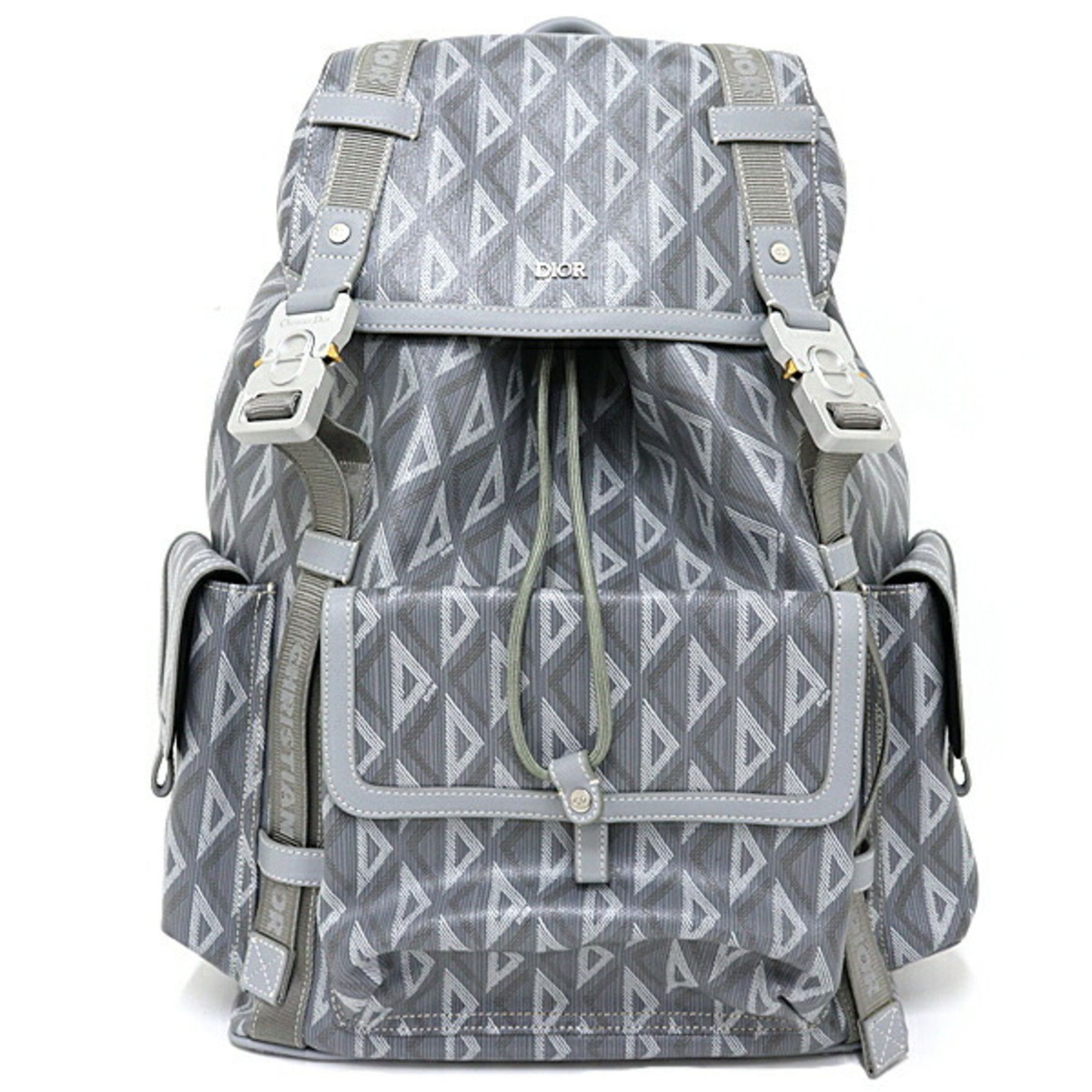image of Christian Dior Dior Hit The Road Backpack 1Esba021Cdp_H42E Gray in Grey, Women's