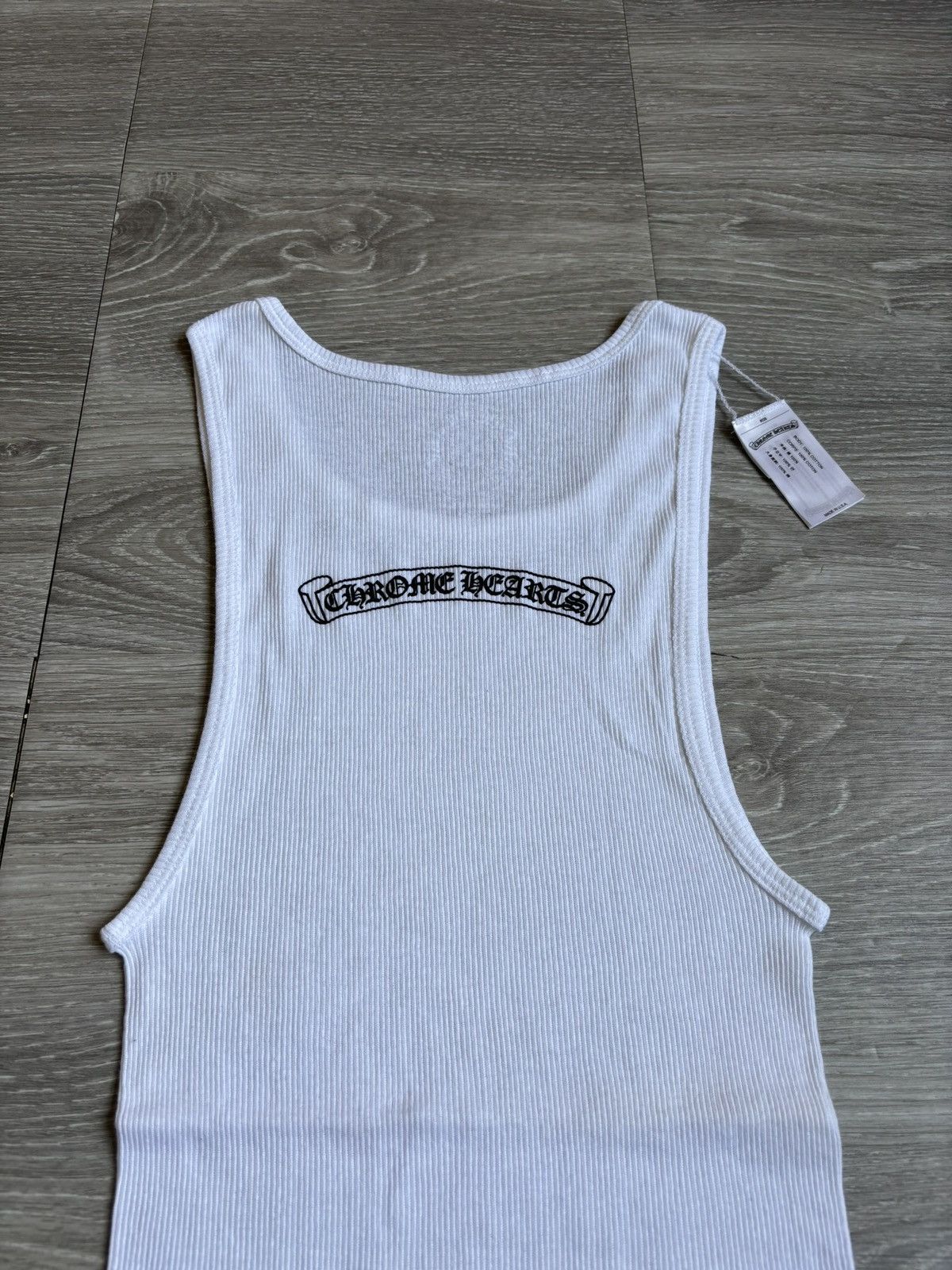 Chrome Hearts Chrome Hearts White Scroll Tank Top Size US L / EU 52-54 / 3 - 3 Thumbnail