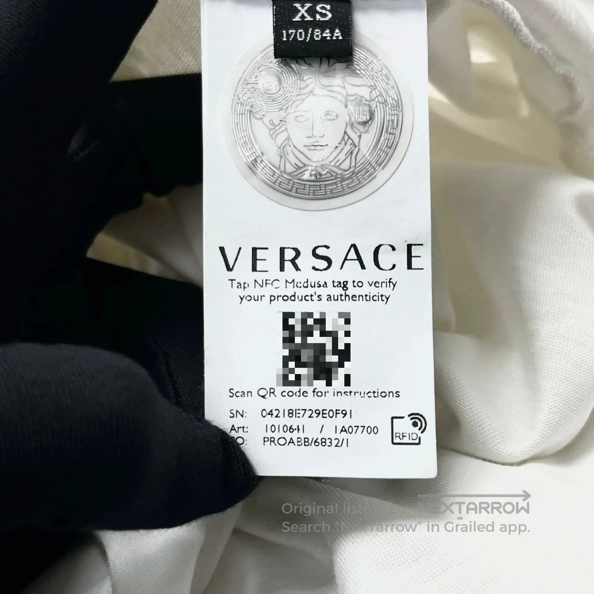 Versace Versace Baroque Embroidered Logo Short Sleeve. Size US M / EU 48-50 / 2 - 4 Thumbnail