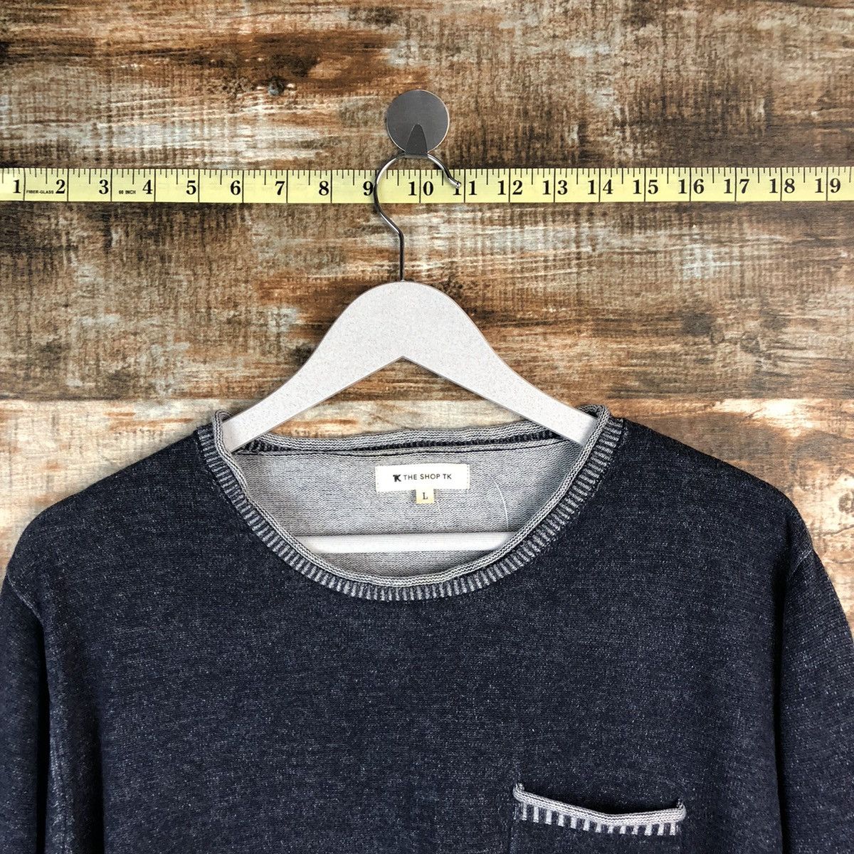 Homespun Knitwear × Japanese Brand × Takeo Kikuchi TK Shop Dark Blue Knitwear #A1544 Size US L / EU 52-54 / 3 - 4 Thumbnail