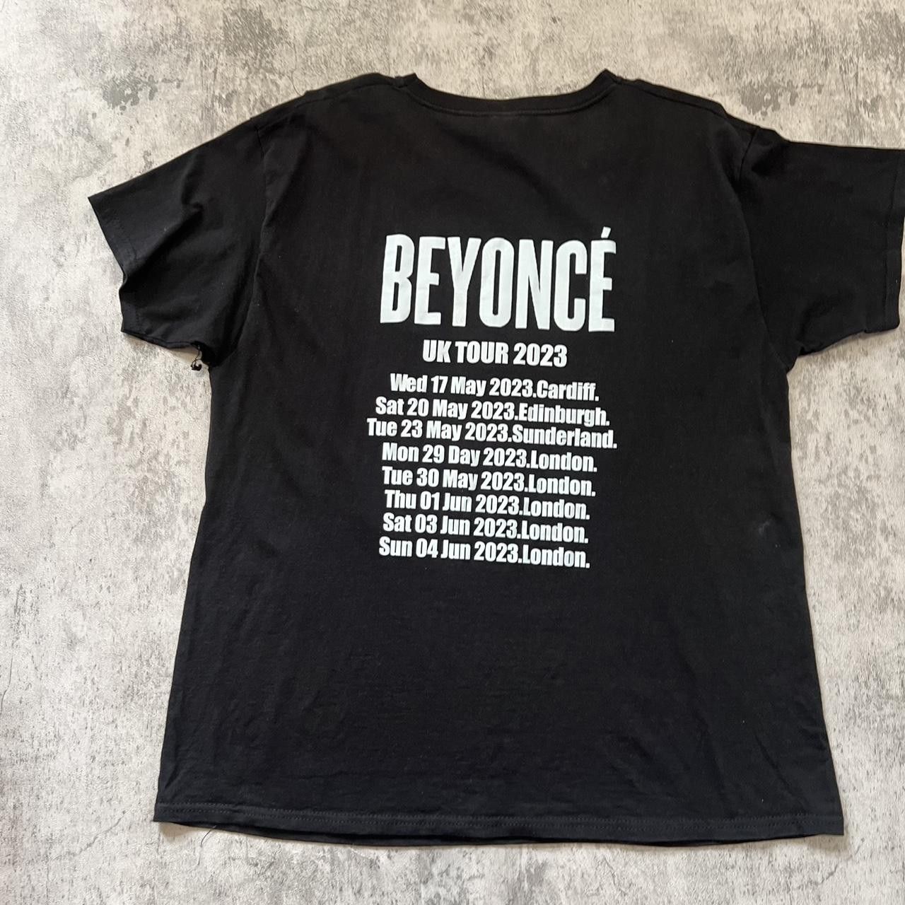 Fruit Of The Loom Black cotton Beyoncé UK tour 2023 t-shirt y2k rap hip hop Size US L / EU 52-54 / 3 - 2 Thumbnail