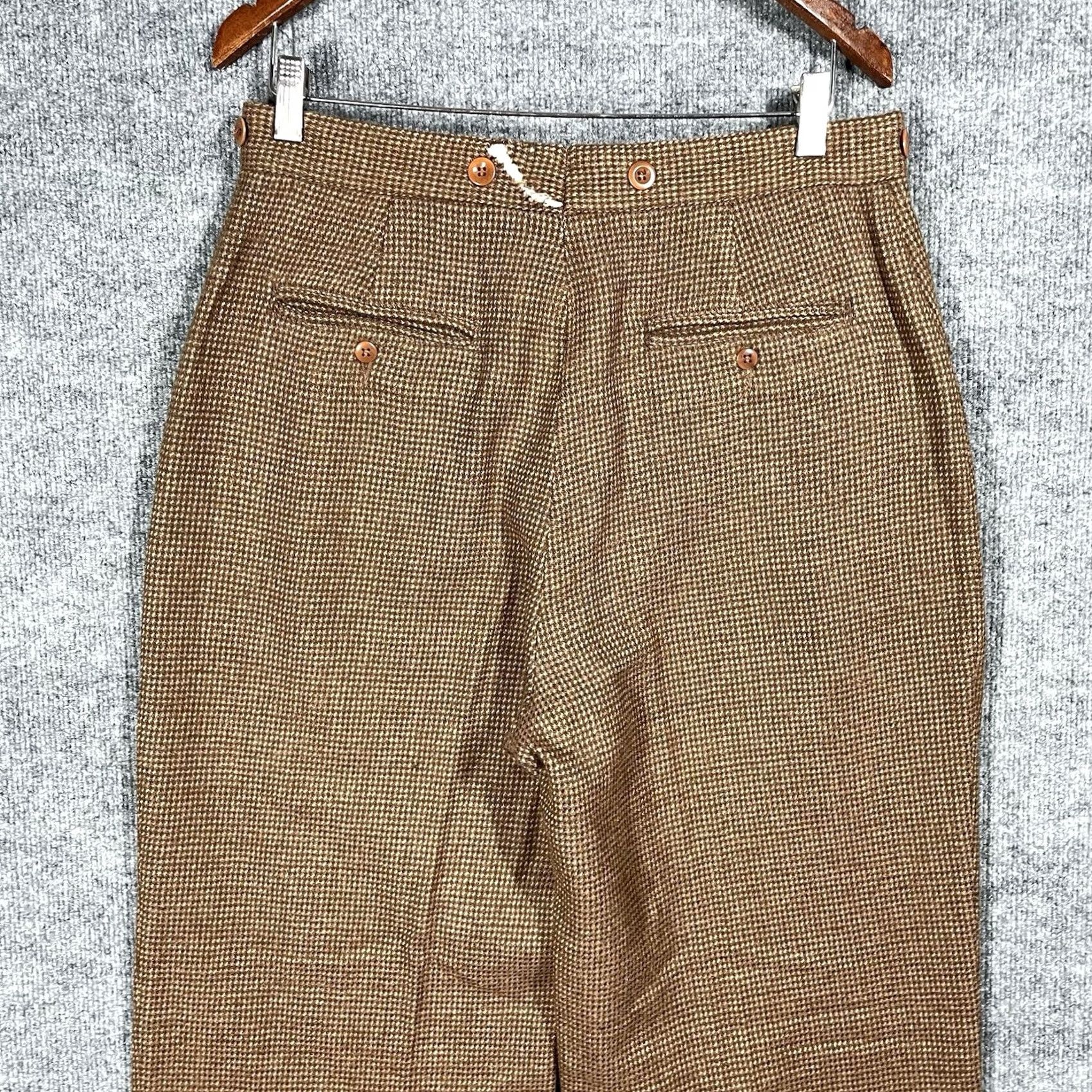 Polo Ralph Lauren VINTAGE Polo Ralph Lauren Pants Mens 32x30 Tweed Wool USA 80s 90s Size US XS / EU 42 / 0 - 7 Thumbnail