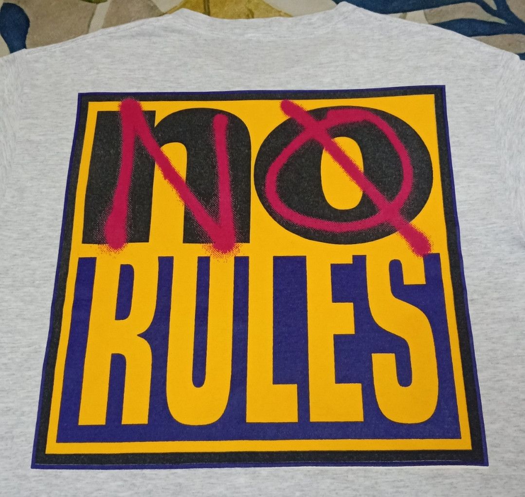 Rap Tees × Vintage Vintage 90s No Rules T-shirt Size US L / EU 52-54 / 3 - 11 Thumbnail