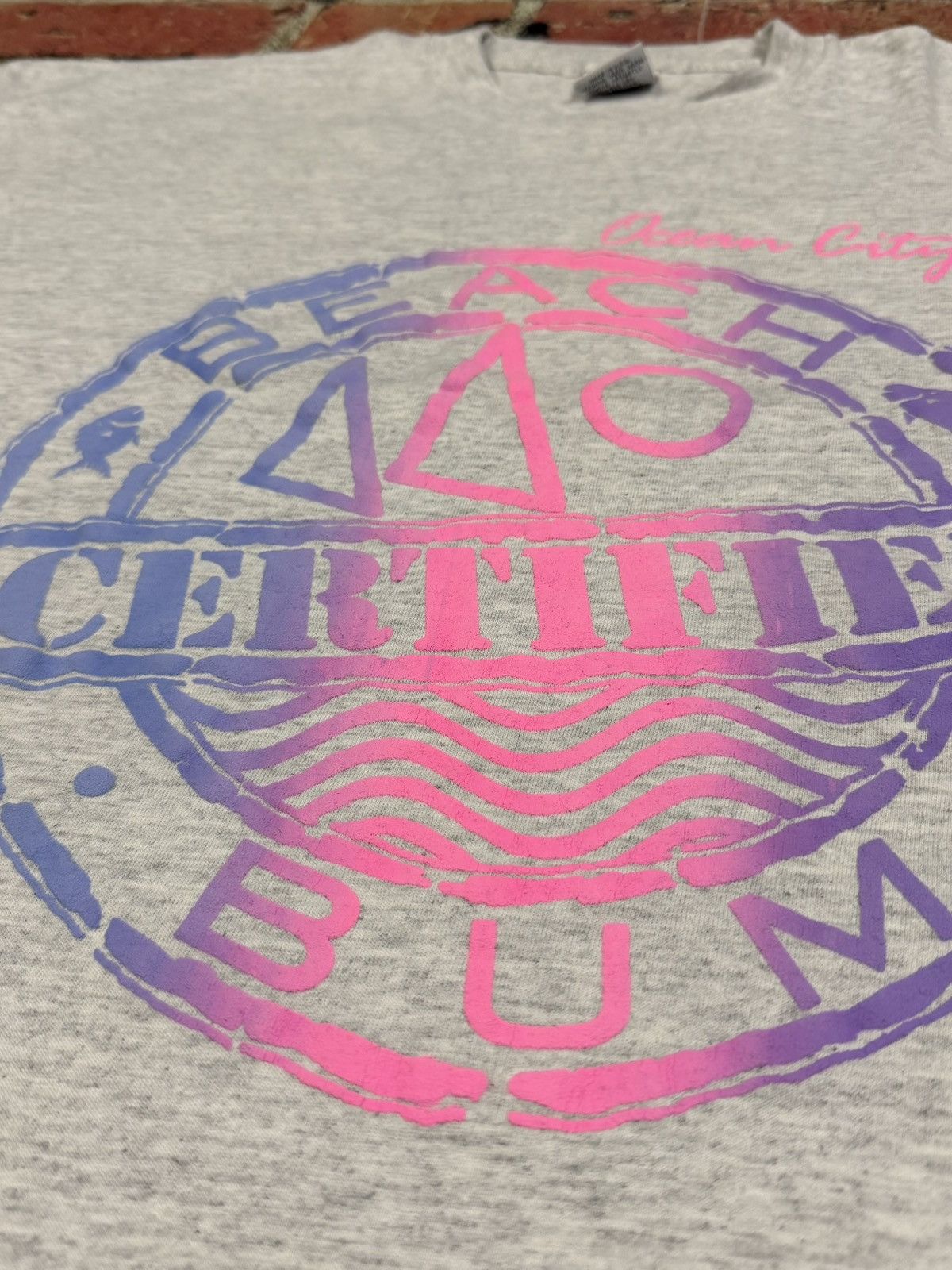 Vintage Vintage Ocean City Certified Beach Bum T Shirt Single Stitch Size US XL / EU 56 / 4 - 7 Thumbnail