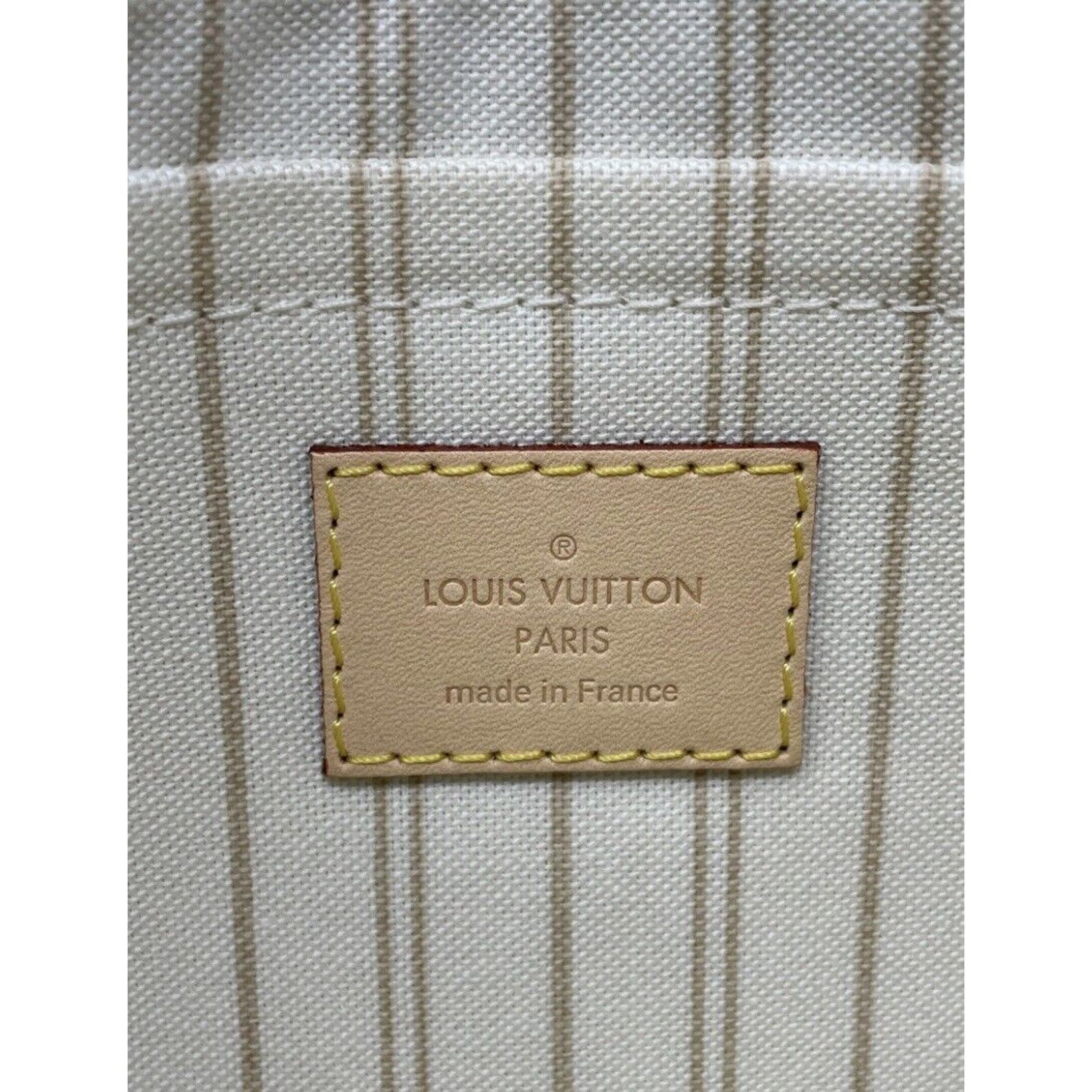 Louis Vuitton LOUIS VUITTON Large Damier Azur Beige Pouch Pochette Clutch Size ONE SIZE - 9 Thumbnail