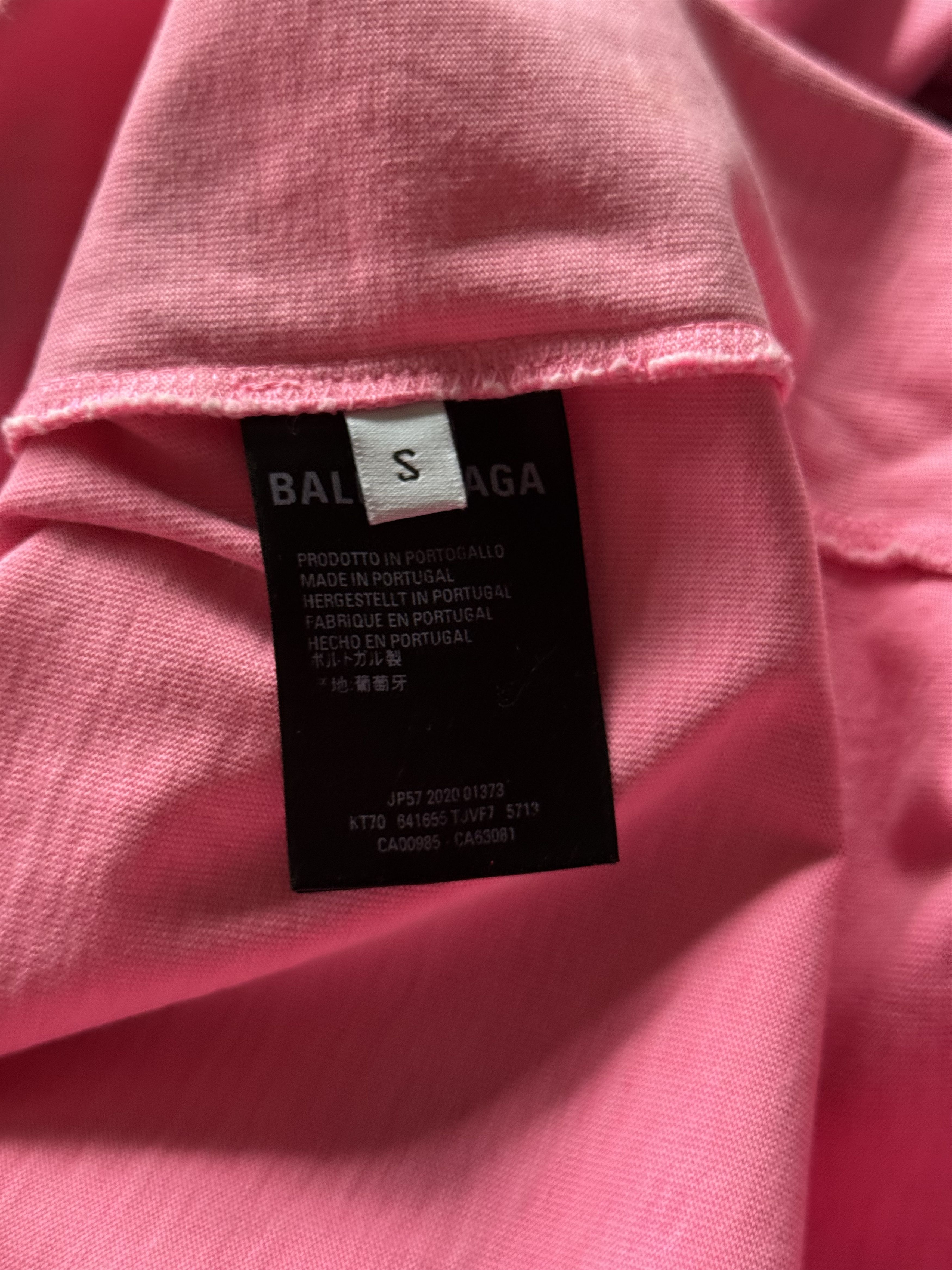 Balenciaga Campaign Logo Tee Pink Size US S / EU 44-46 / 1 - 12 Thumbnail