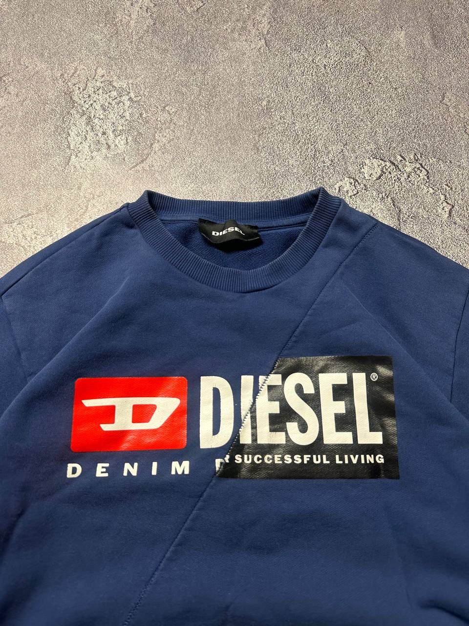 Diesel × Vintage 💥DIESEL big logo Sweatshirt Baggy Size US L / EU 52-54 / 3 - 5 Thumbnail