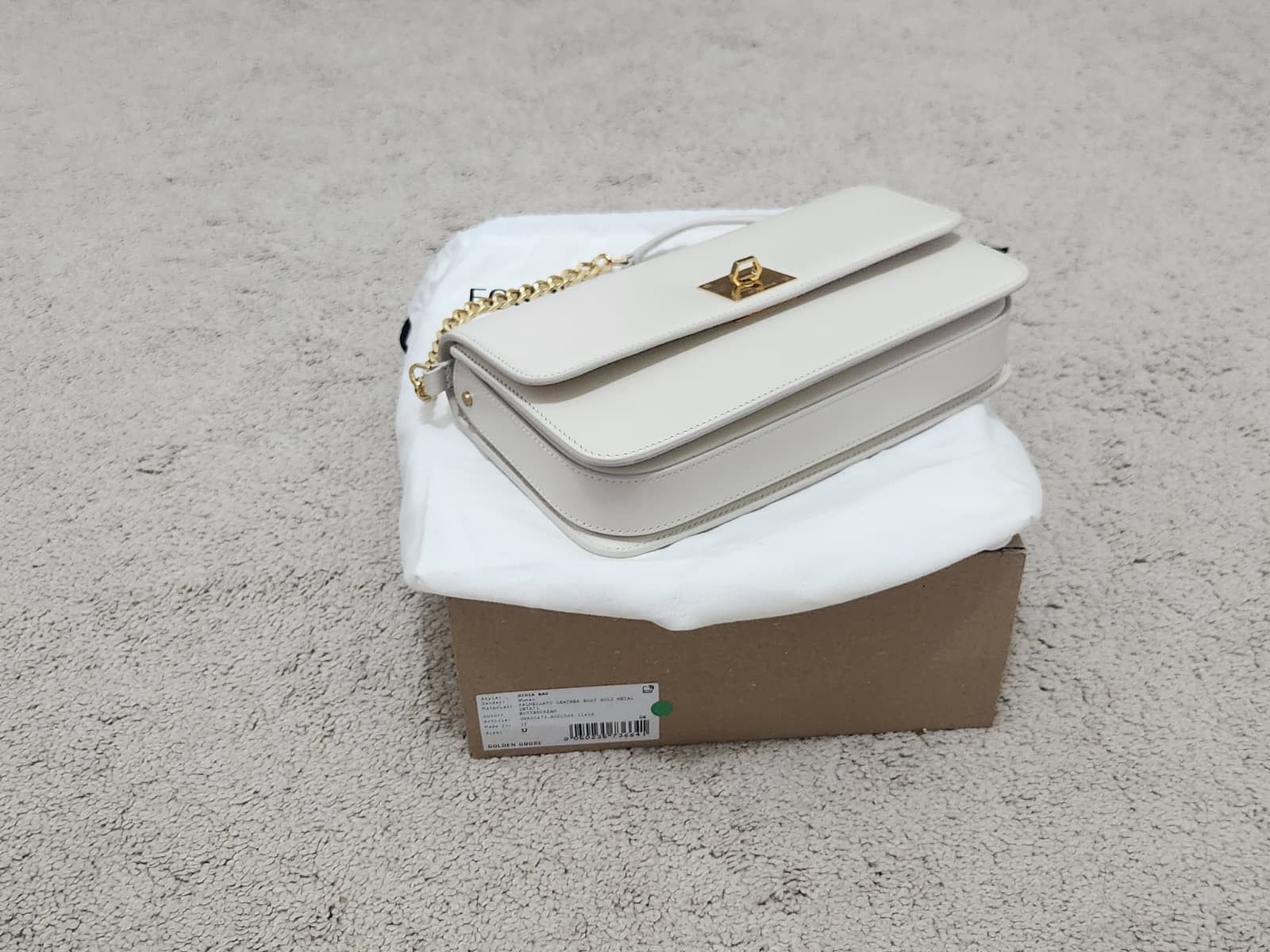 Golden Goose Golden Goose Gioia Bag in butter-colored boarded leather Size ONE SIZE - 5 Thumbnail