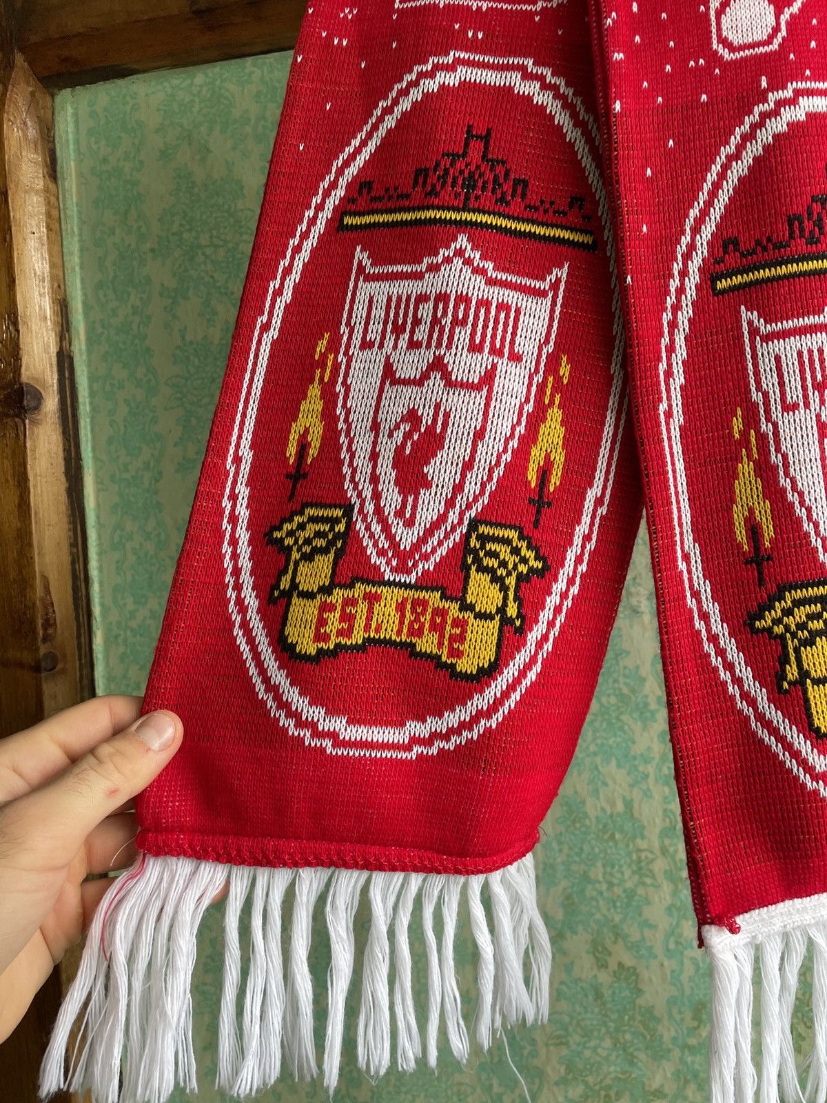 Vintage Liverpool F.C Anfield You’ll Never Walk Alone football scarf Size ONE SIZE - 2 Thumbnail
