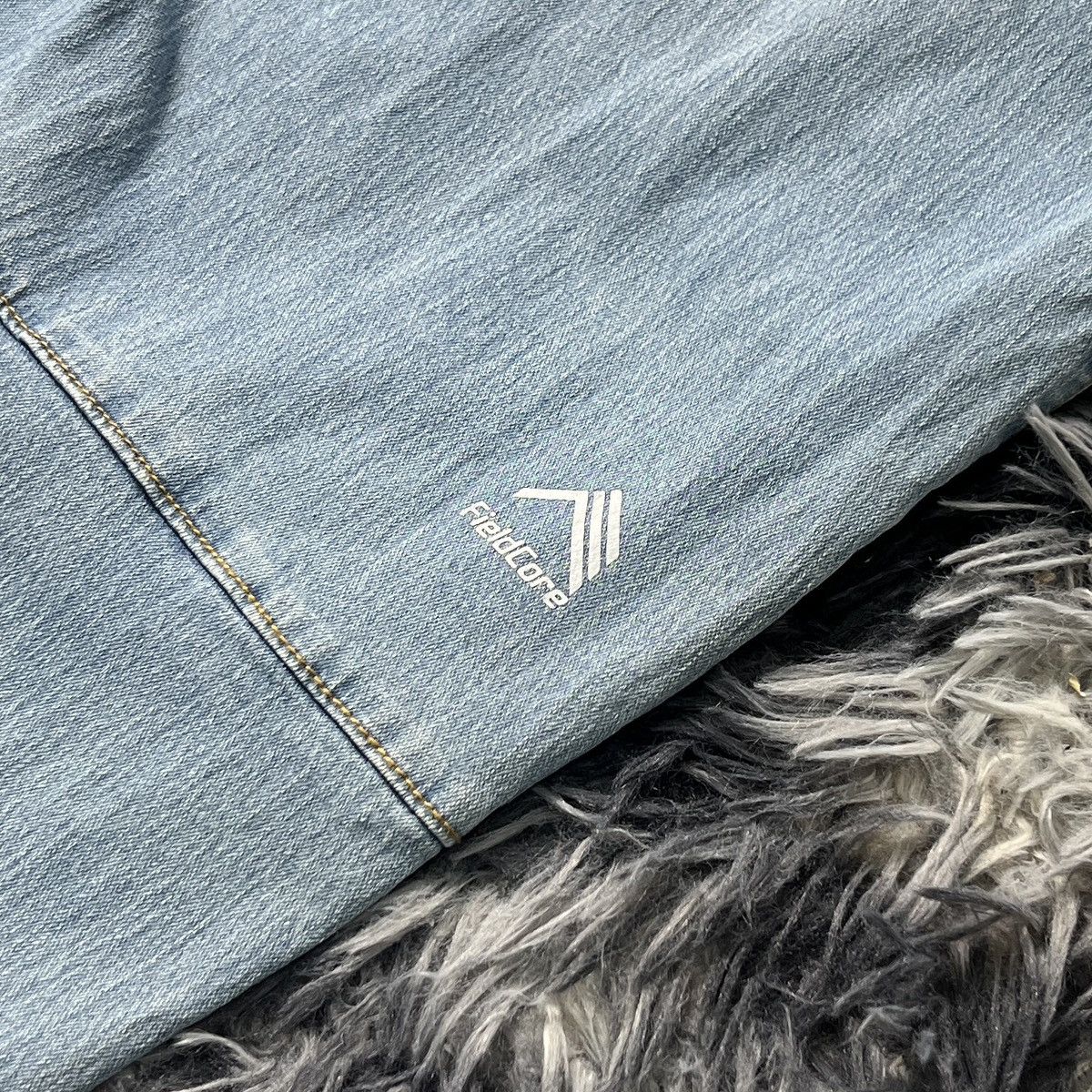 Japanese Brand FieldCore Denim Cargo Pants Size US 33 - 7 Thumbnail