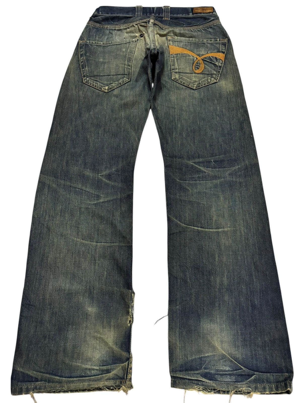 Pepe Jeans Vtg 90s Pepe Jeans Distressed Mudwashed Jeans Size US 30 / EU 46 - 2 Thumbnail