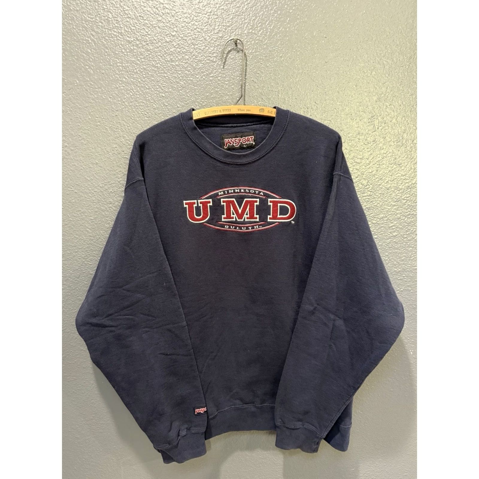 Jansport VINTAGE JanSport Sweatshirt 90s Blue Cotton UMD College Pullover Size L Mens Size US L / EU 52-54 / 3 - 3 Thumbnail
