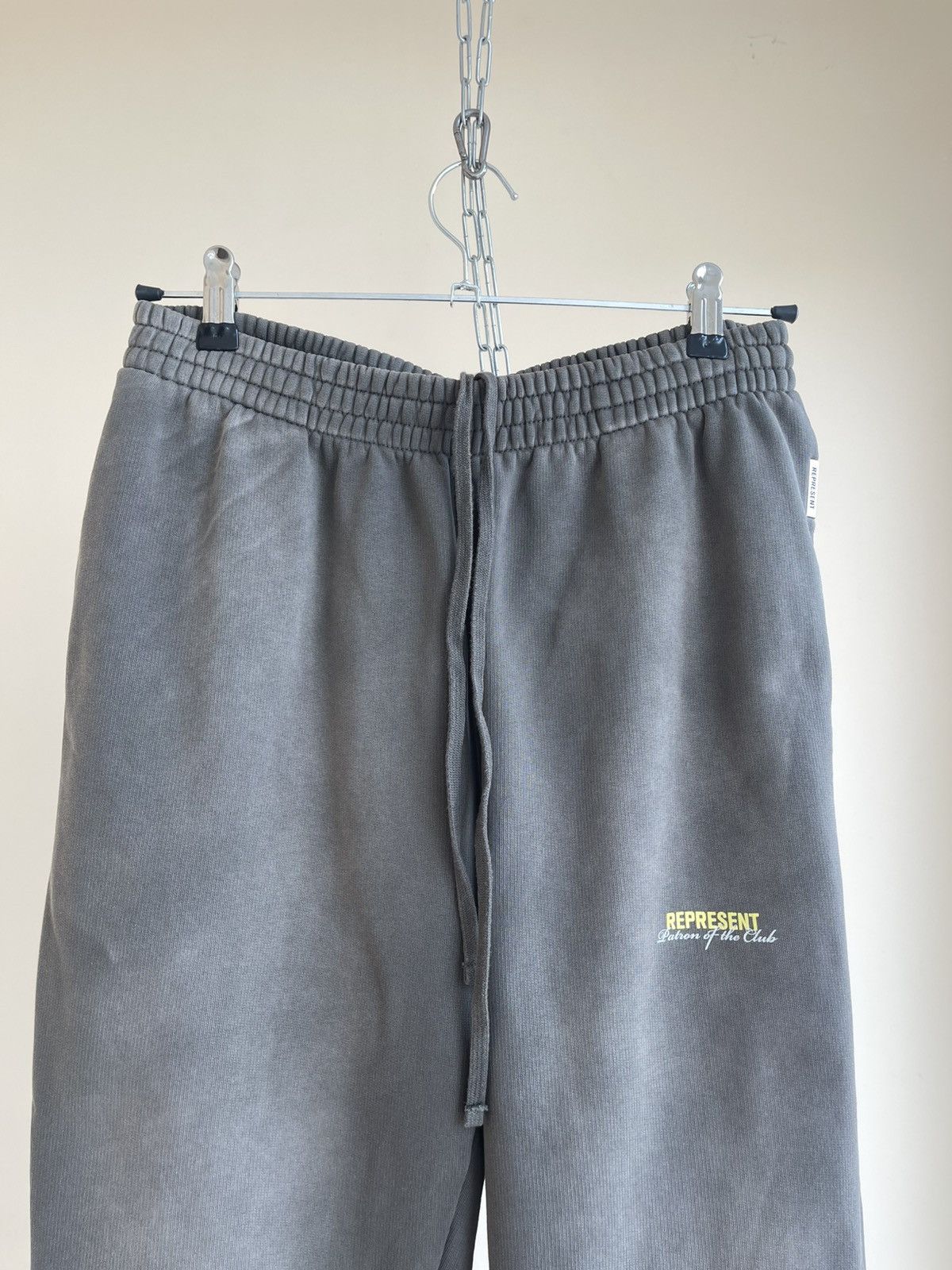Represent Clo. Patron Of The Club Fade Out Wash Heavy Cotton Sweatpants Size US 30 / EU 46 - 10 Thumbnail