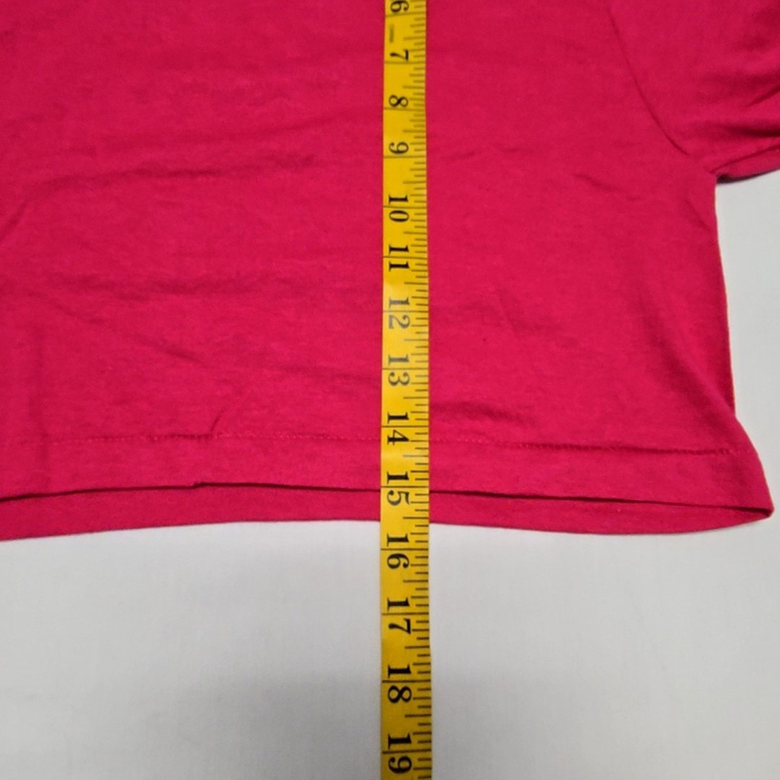 Jerzees Vintage Blank Shirt Solid Pink Crew Neck Cropped S 34-36 Tee Size S / US 4 / IT 40 - 5 Thumbnail