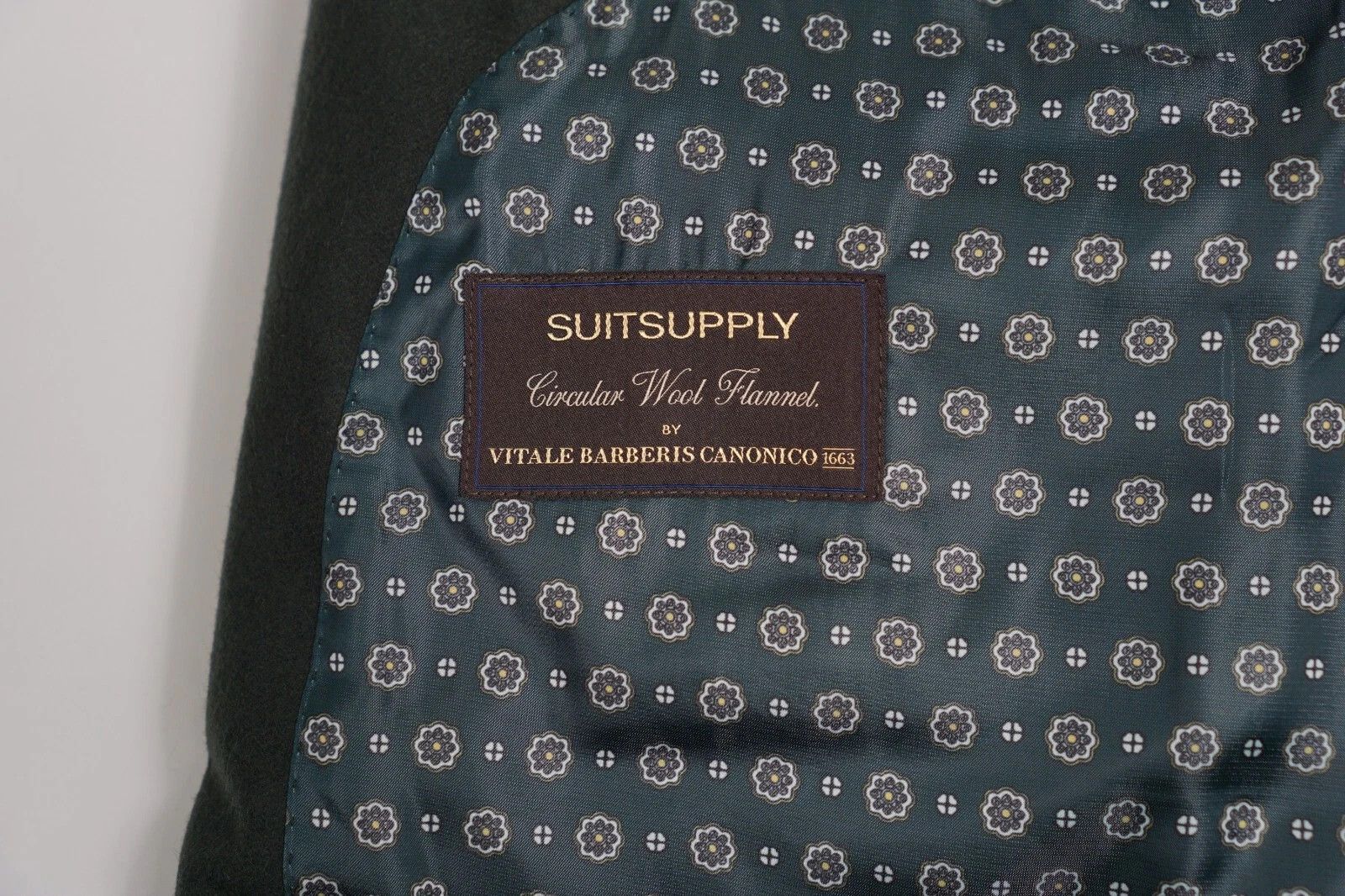Suitsupply Men Suitsupply Blazer La Spalla Flannel Green Wool UK/US56 Size 54L - 5 Thumbnail