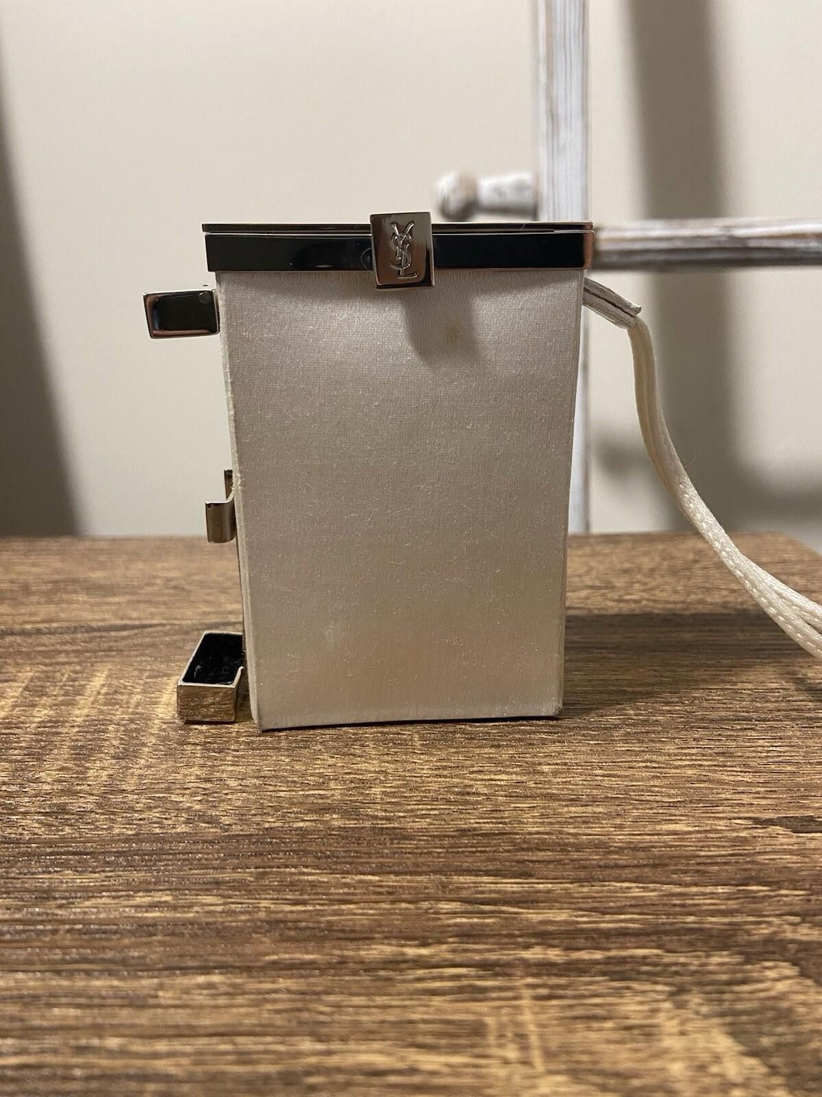 Saint Laurent Paris YSL Saint Laurent Tom Ford white canvas metal cigarette case Size ONE SIZE - 1 Thumbnail