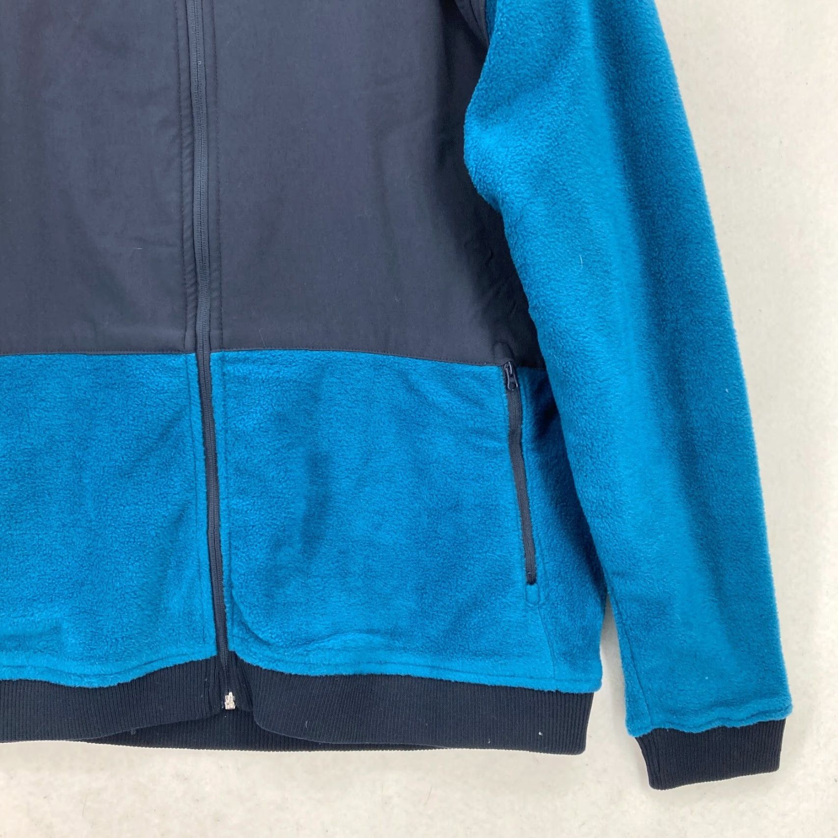 Wrangler Wrangler ATG All Terrain Gear Fleece Full Zip Jacket Mens XLT Blue Hiking Camp Jacket Size US XL / EU 56 / 4 - 3 Thumbnail