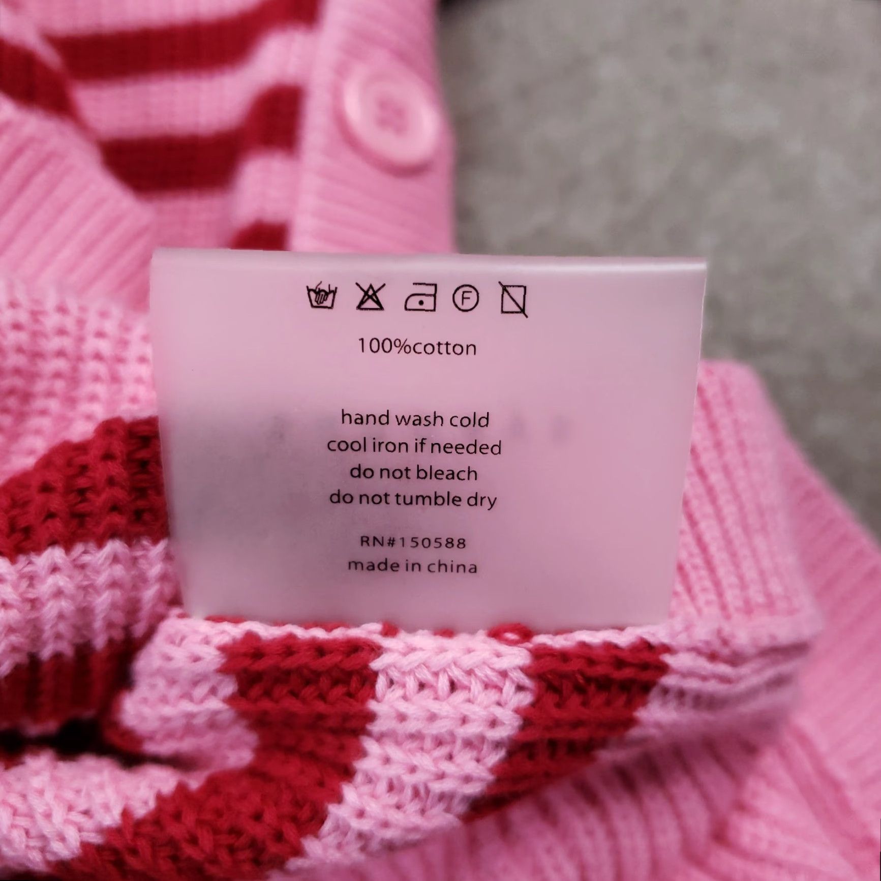 Vintage Sundays Sweater Womens Sz Small Red Pink Knit Striped Button Comfort Casual Size S / US 4 / IT 40 - 7 Thumbnail