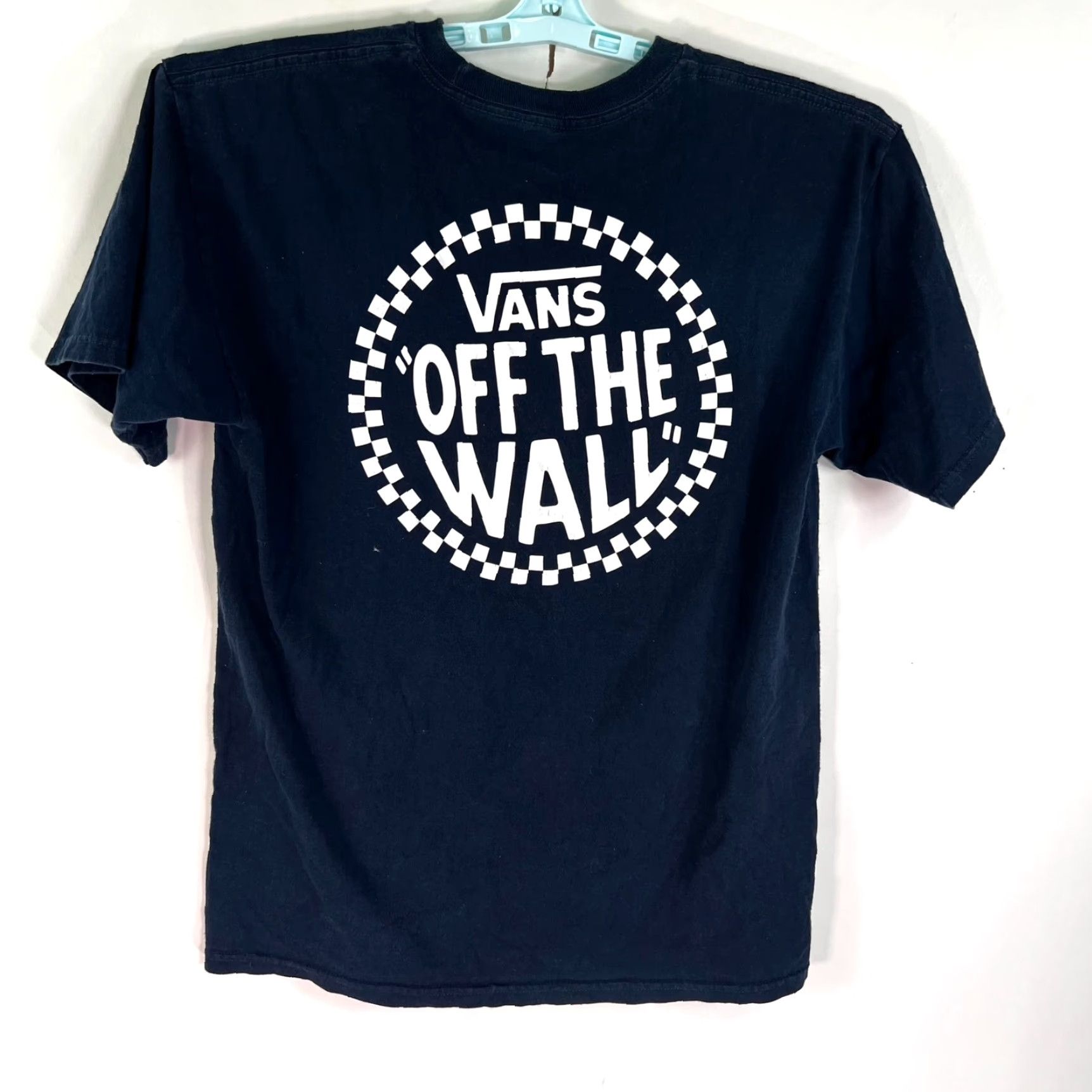 Vans VINTAGE Vans Off The Wall Skate T Shirt Adult M Black Distressed 2 Sided Graphic Mens Medium Black Shirt 90s Size US M / EU 48-50 / 2 - 6 Thumbnail
