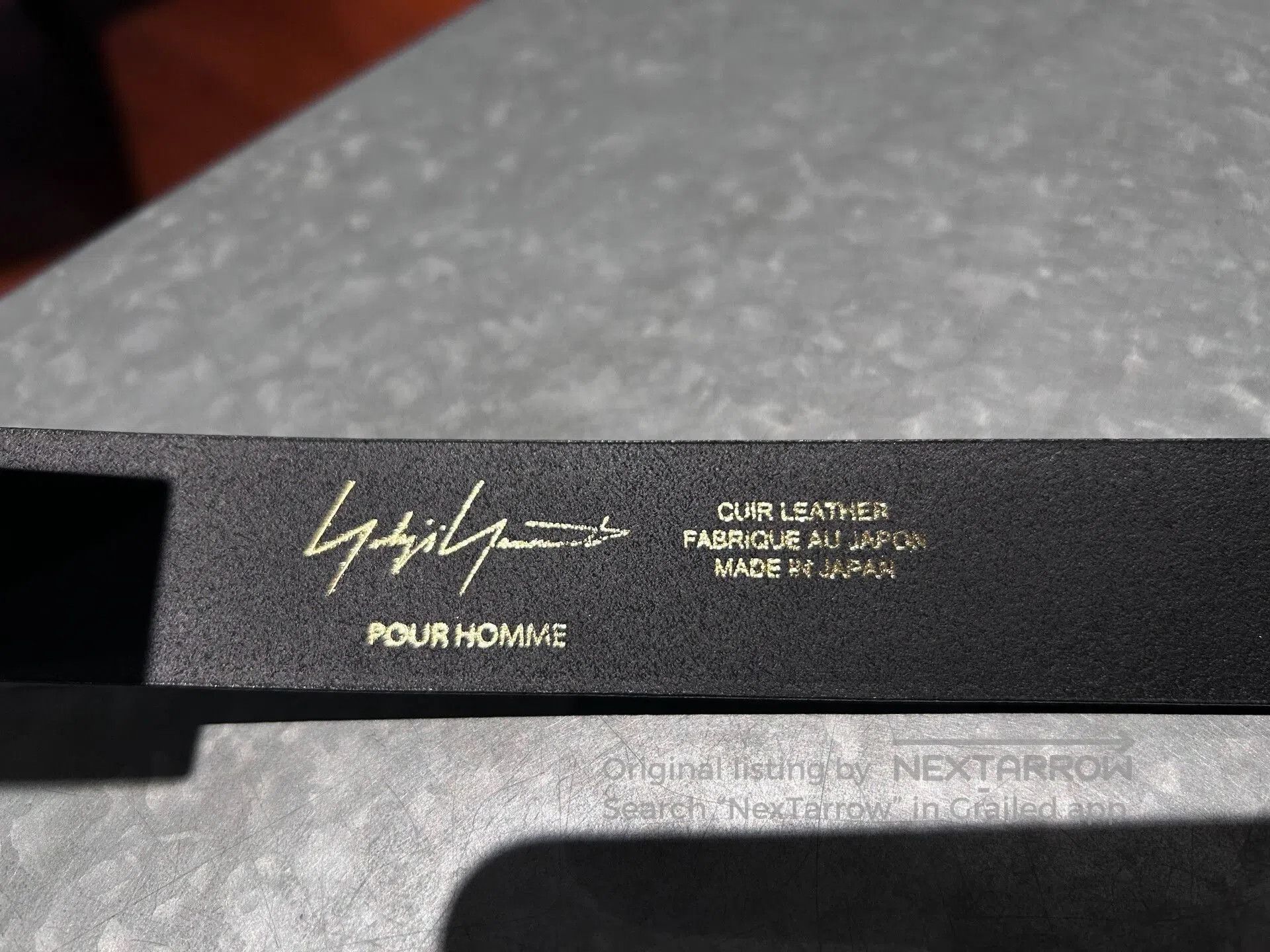 Yohji Yamamoto Yohji Yamamoto Leather Belt for Men. Size ONE SIZE - 3 Thumbnail