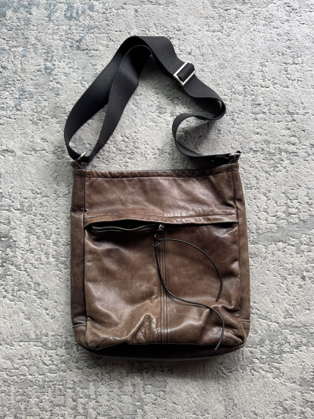 Yohji Yamamoto Yohji Yamamoto Vintage Leather Shoulder Bag Size ONE SIZE - 1 Thumbnail