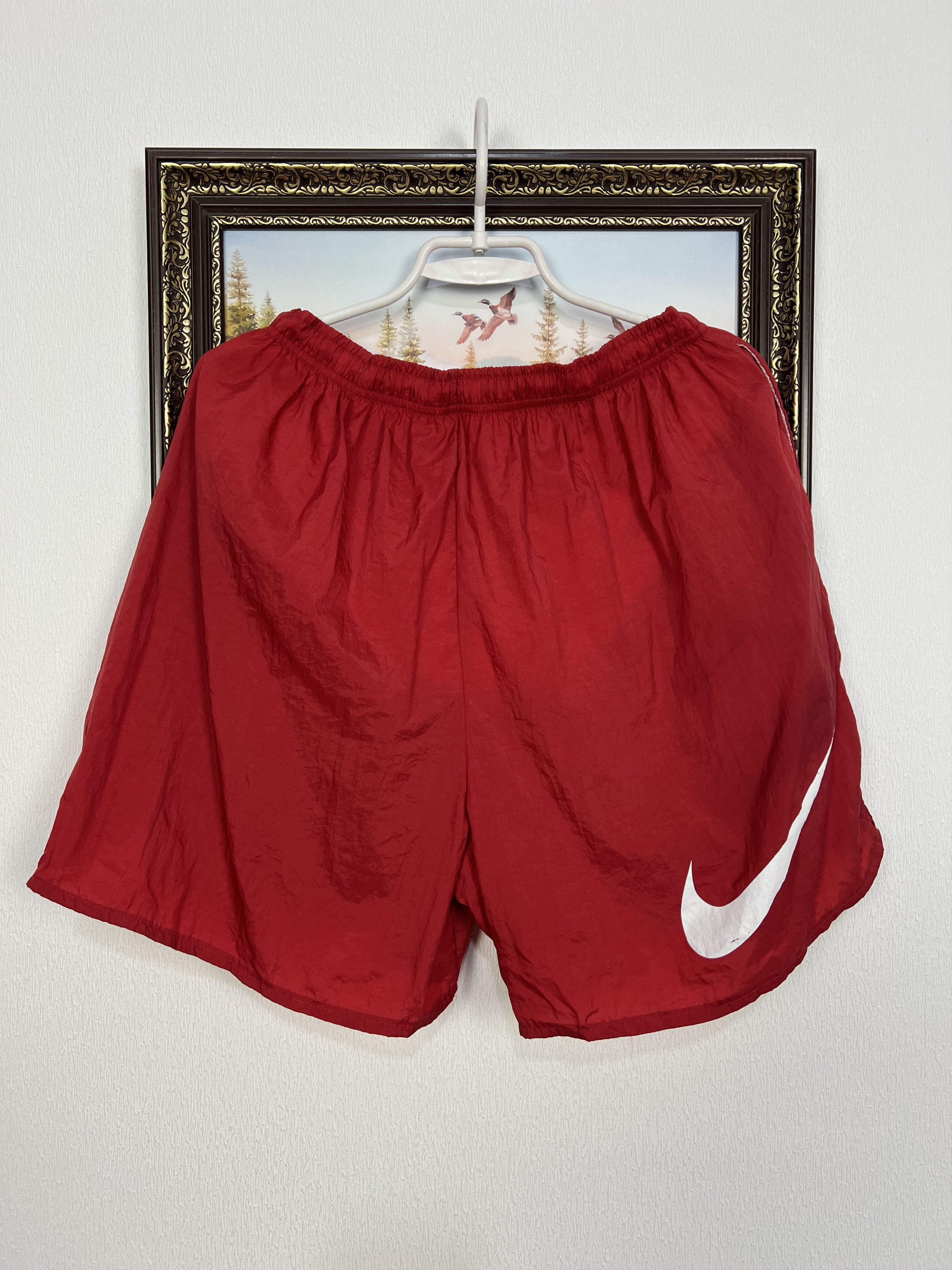 Nike Vintage 90's Nike Nylon Shorts Athletic Rare Big Swoosh Rare Size US 36 / EU 52 - 9 Thumbnail