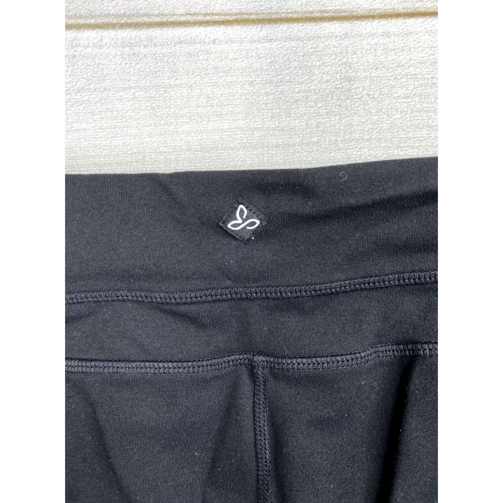 Prana prAna Capri Leggings Womens S Black Knee Length Pull On Workout Hiking Outdoors Pants Shirt? Size 28" / US 6 / IT 42 - 6 Thumbnail