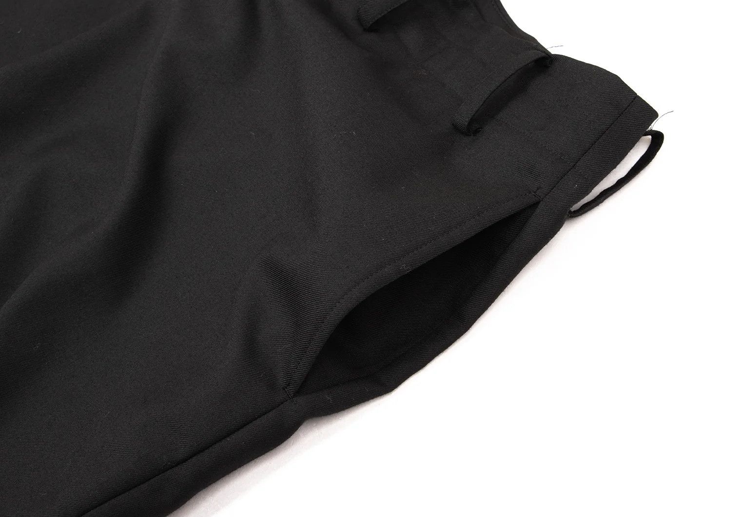 Yohji Yamamoto Wool-Poly Gabardine Belted Sarouel Pants in Black Size US 34 / EU 50 - 7 Thumbnail