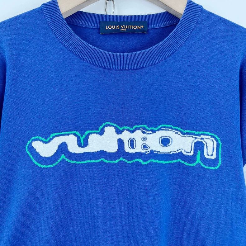 Other Louis Vuitton 1854 White and Blue Knit Short Sleeve Size US XXL / EU 58 / 5 - 6 Thumbnail