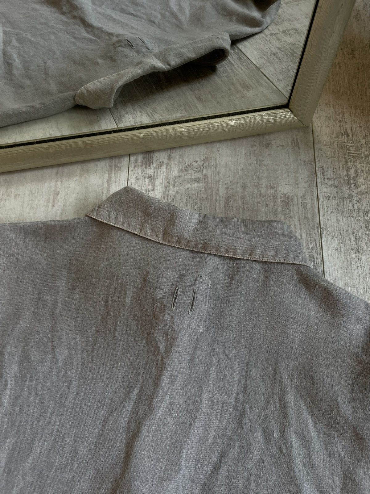hannes roether Hannes Roether Linen Shirt Button Up Avant Garde RARE Size US XL / EU 56 / 4 - 6 Thumbnail